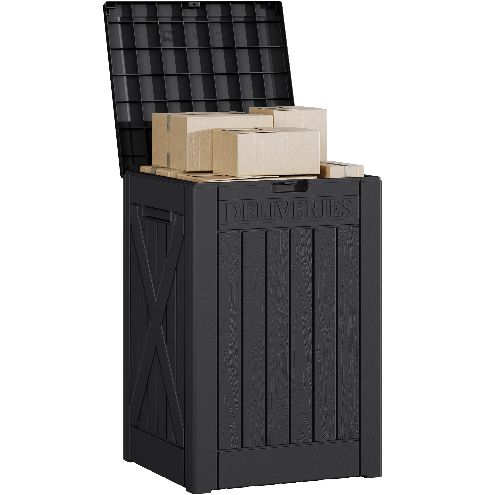 homall-patio-paketbox-53-gallonen-aufbewahrungsbox-schwarz image 4