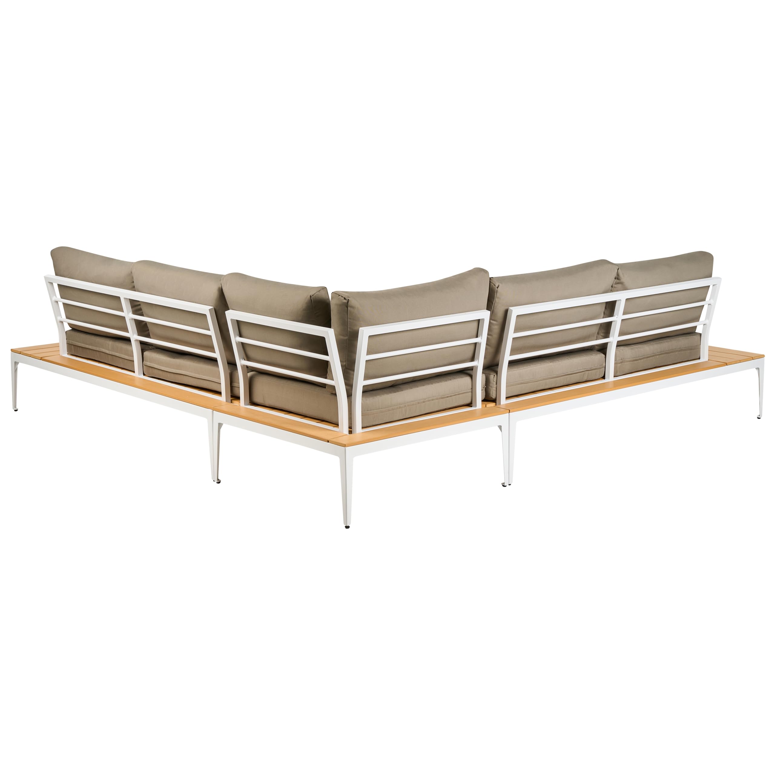 beliani-positano-lounge-set-5-sitzer-ecksofa-wei-grau image 6