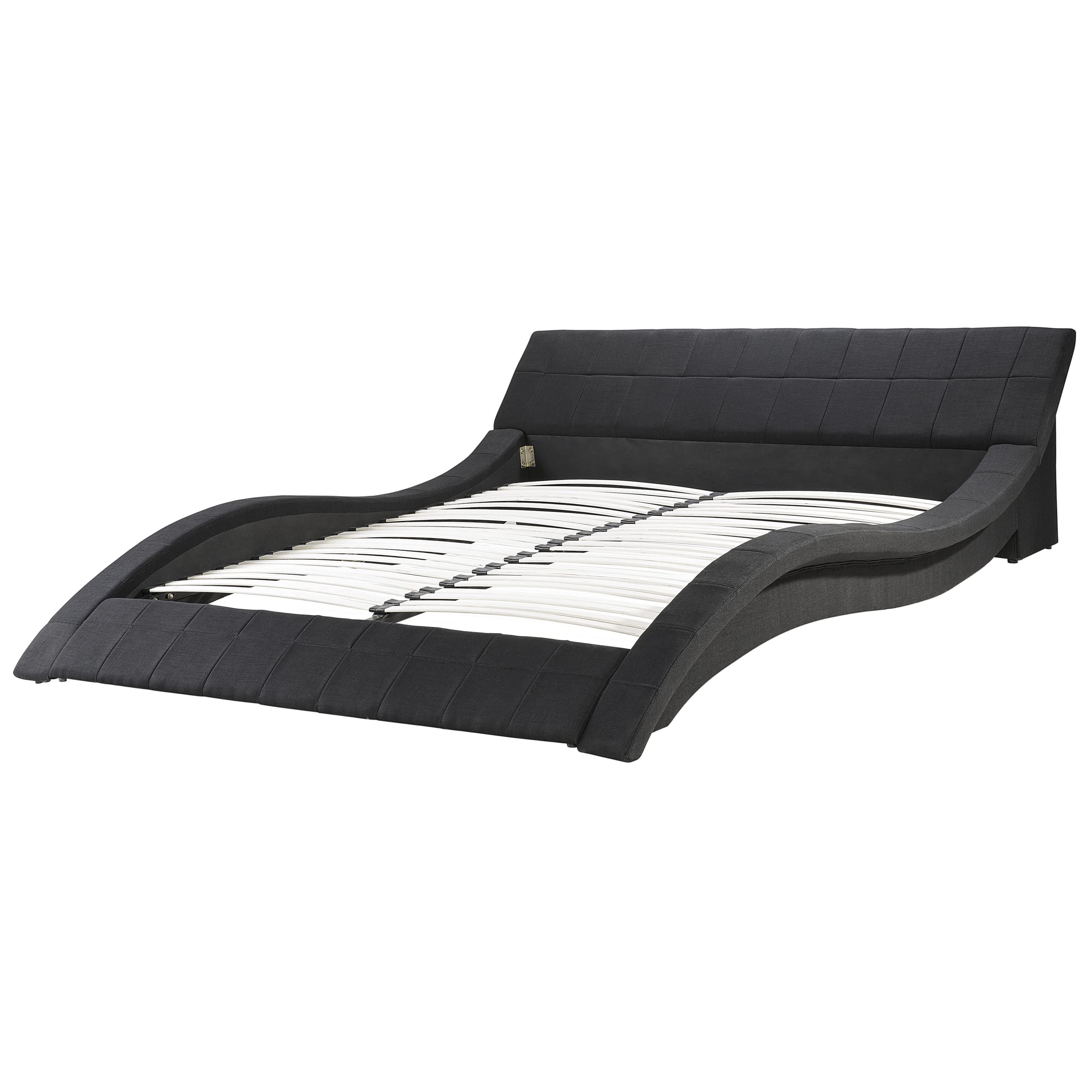 beliani-vichy-polsterbett-180x200-schwarz-mit-lattenrost image 5