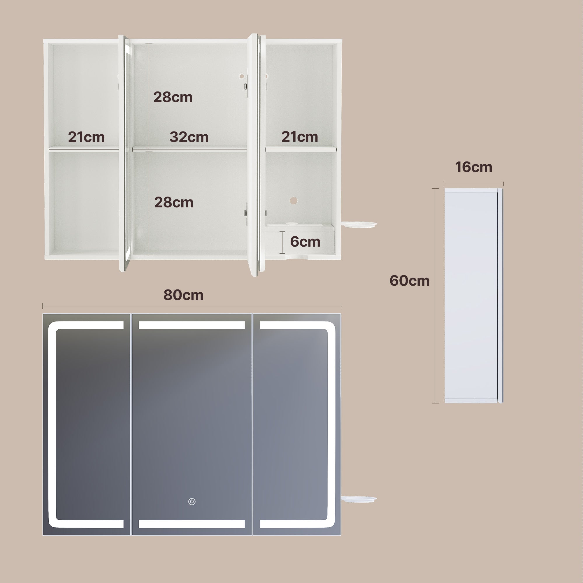 bealife-ap101-spiegelschrank-wei-80cm-led-3-t-rig image 3