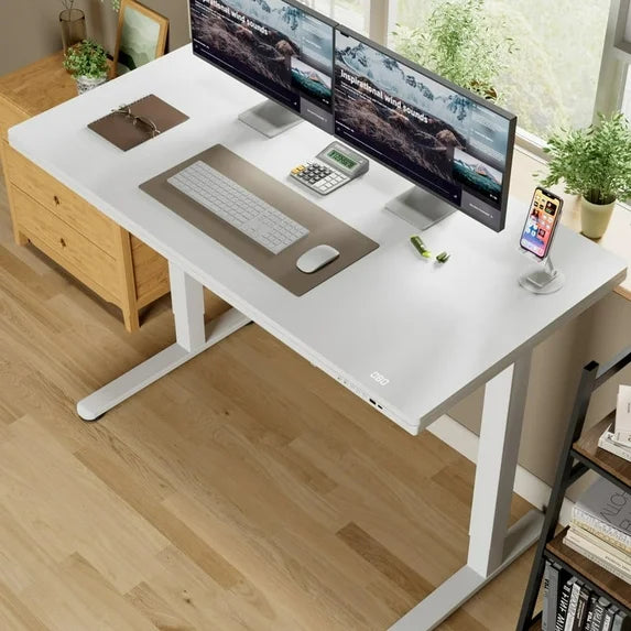 homall-standing-desk-schreibtisch-beige-holz-48in-mit-schublade image 4