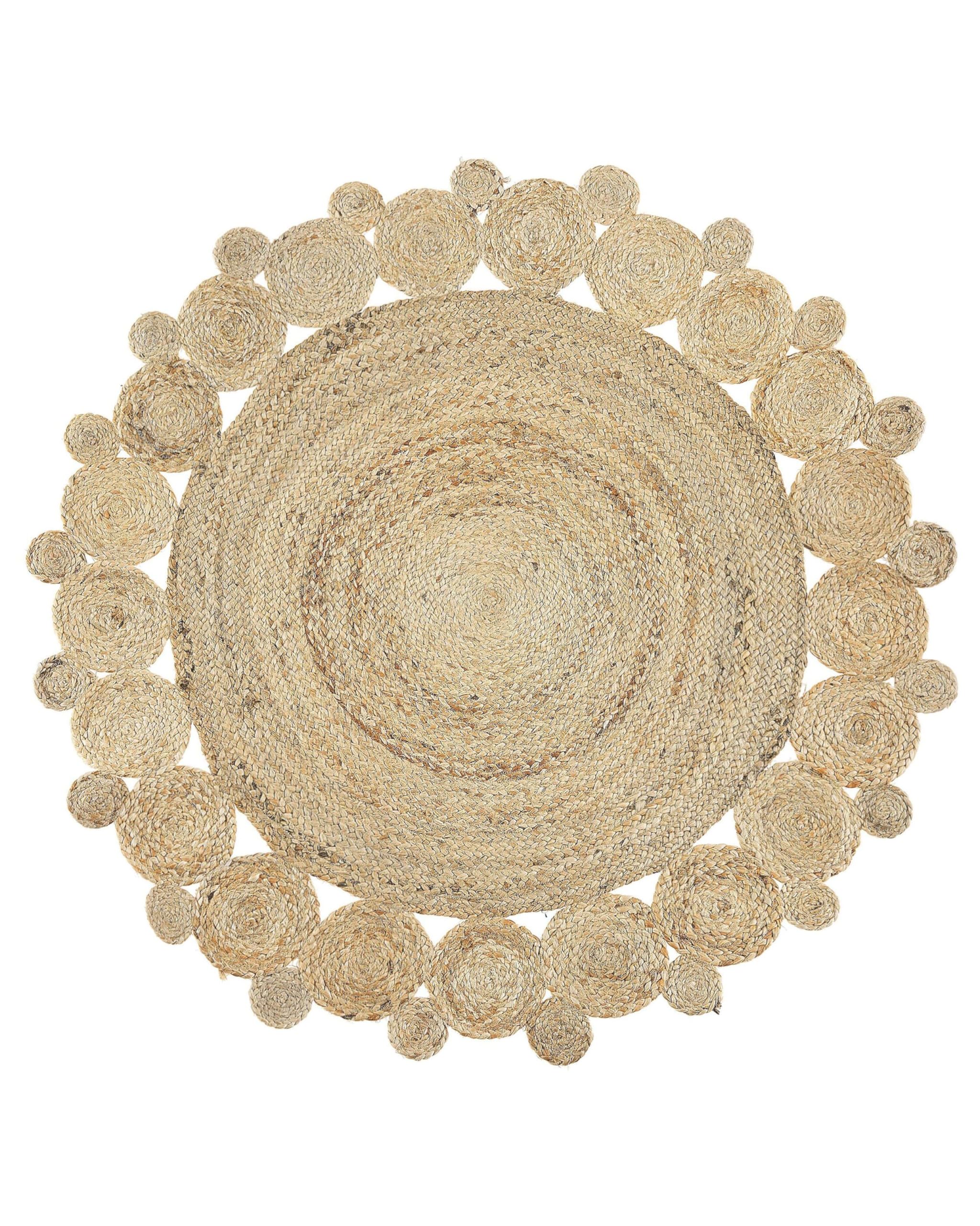 beliani-golgen-teppich-rund-120-cm-beige-jute-boho image 1