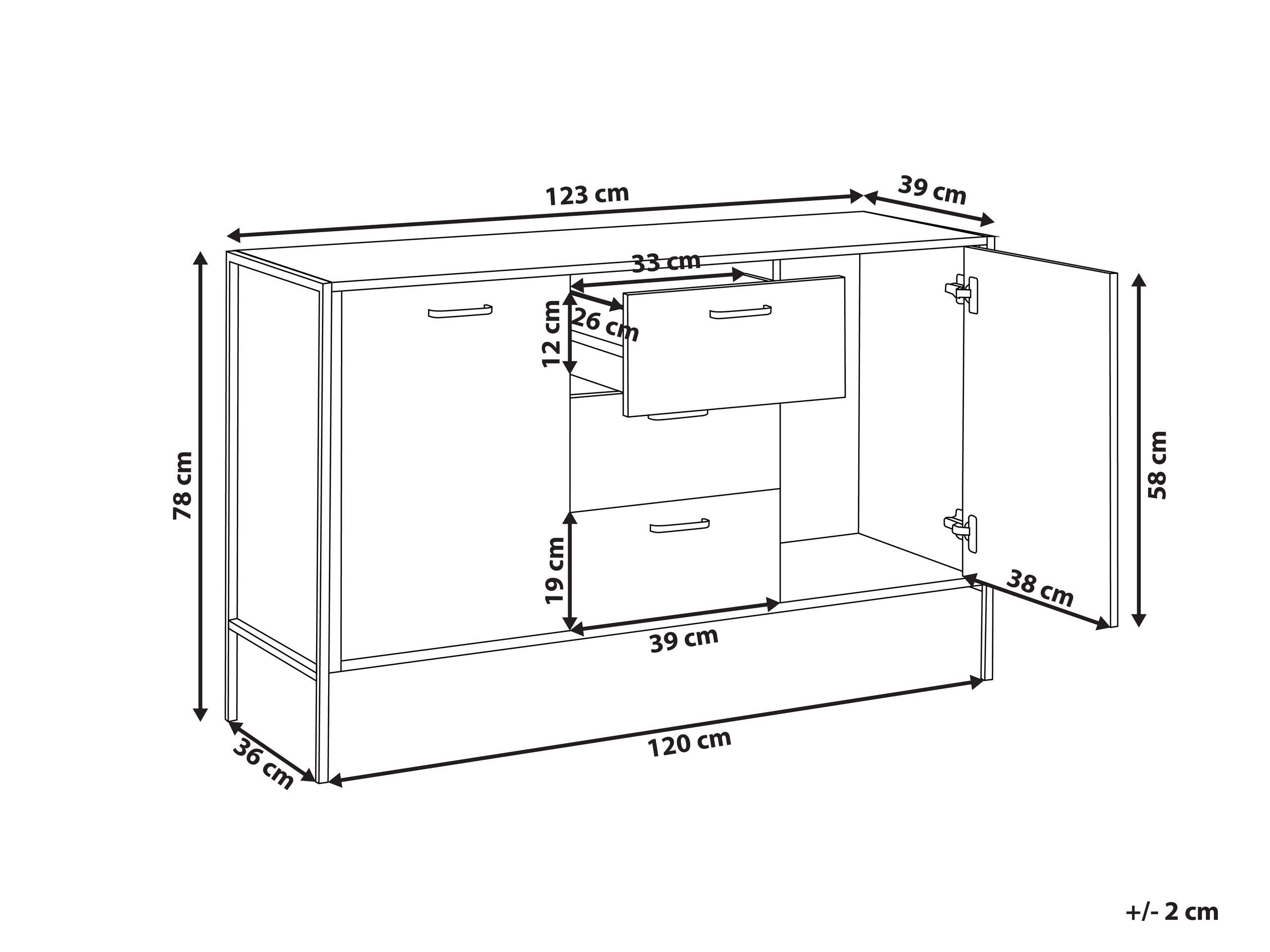 beliani-tifton-sideboard-braun-schwarz-123-cm image 3