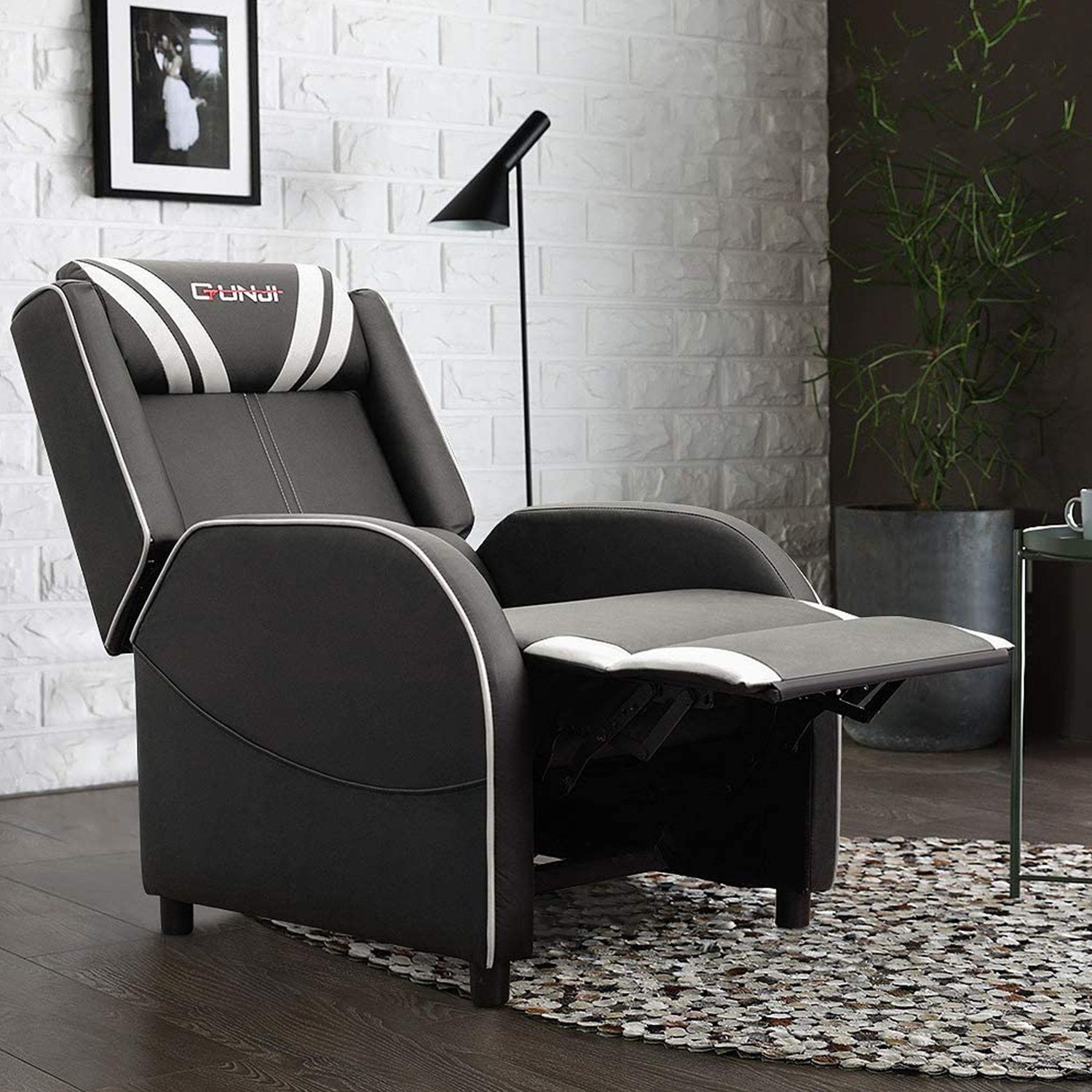 homall-gaming-recliner-relaxsessel-kunstleder-blau-165-grad image 3