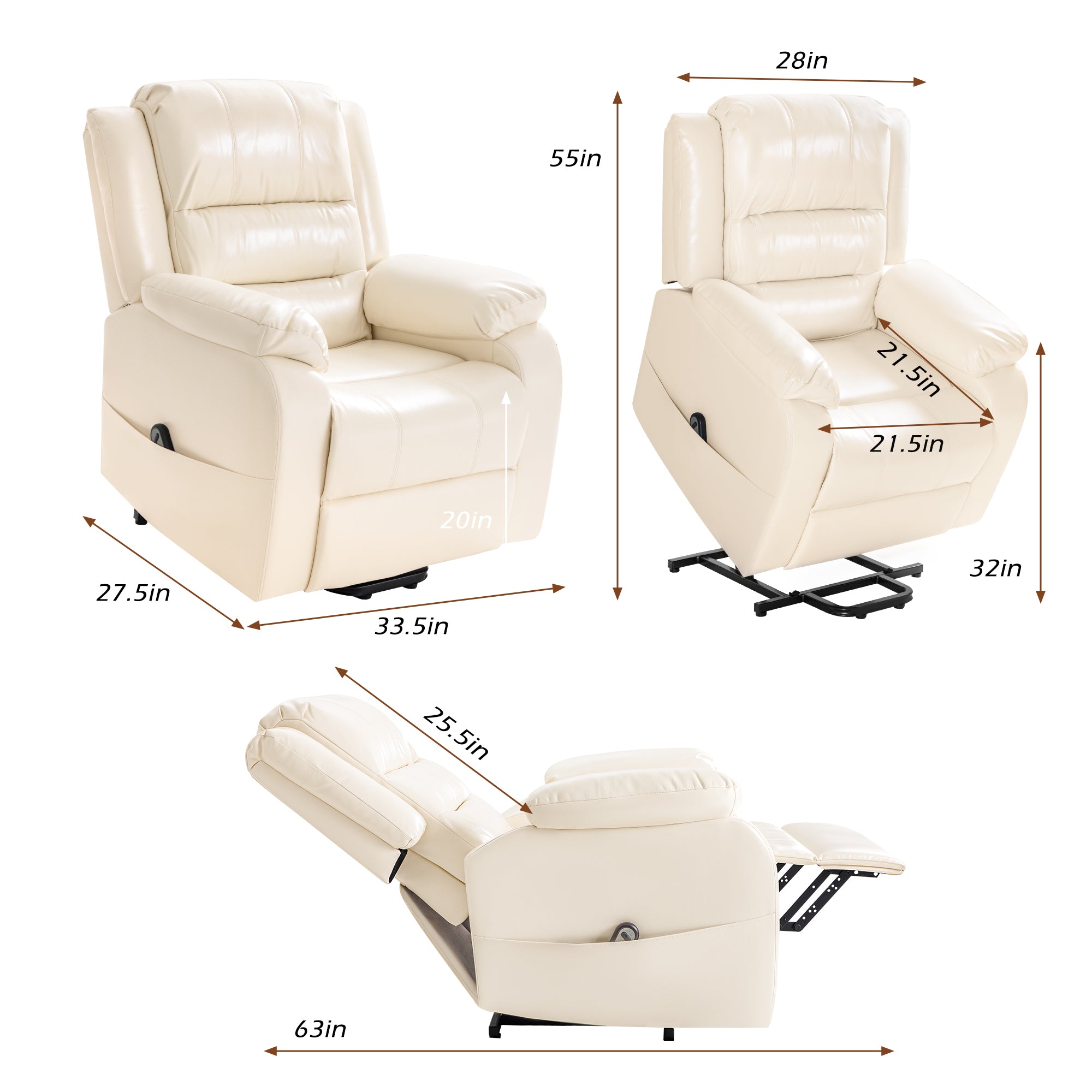 homall-recliner-chair-aufstehsessel-leder-schwarz-elektrisch image 4