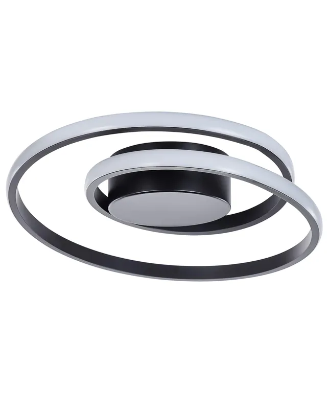 beliani-naryn-deckenleuchte-led-schwarz-spiral-wohnzimmer image 1