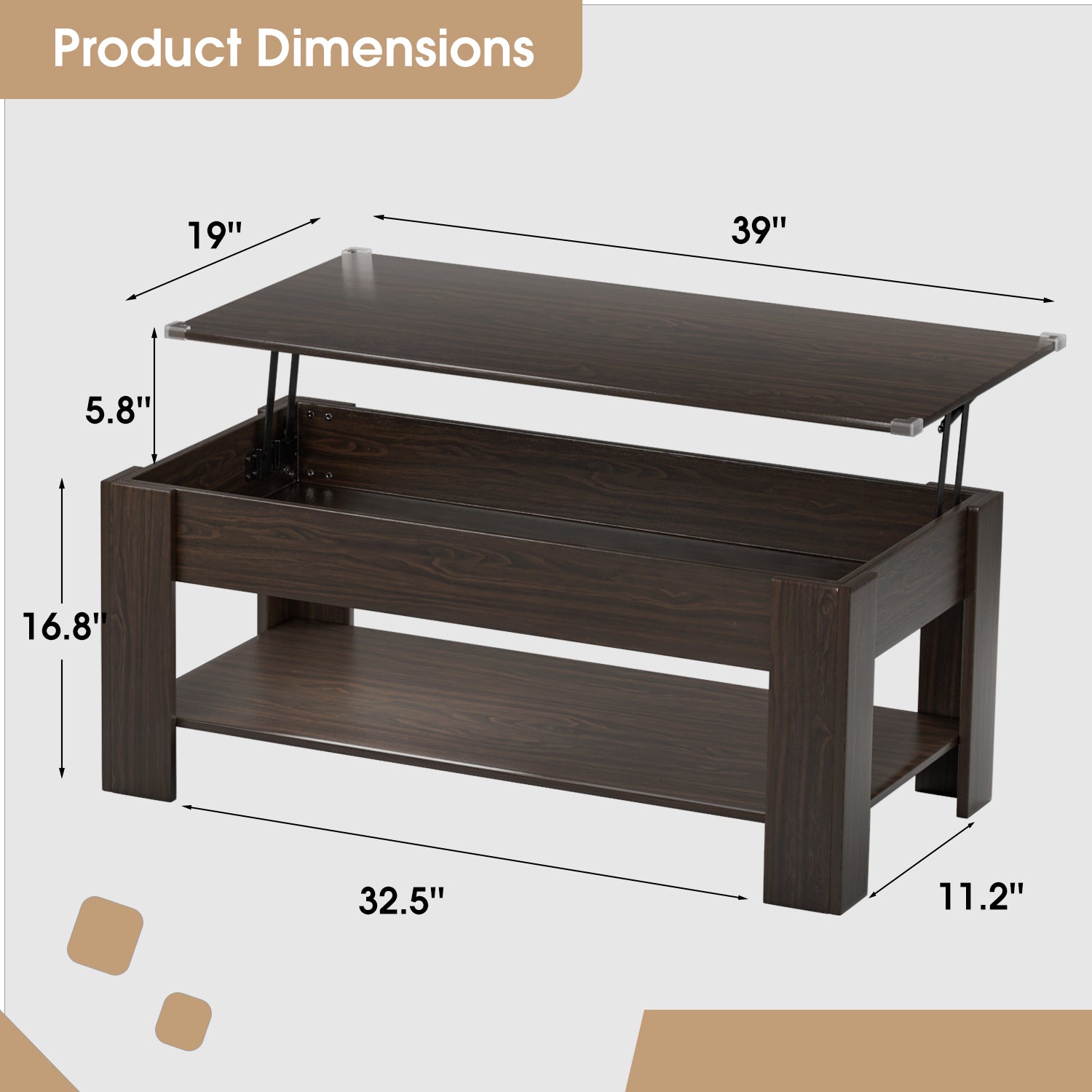 homall-couchtisch-lift-braun-holz-100cm-mit-stauraum image 8
