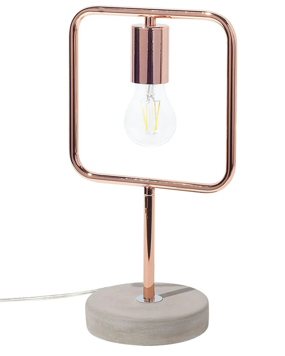 beliani-mundo-tischlampe-beton-kupfer-grau-e27 image 1