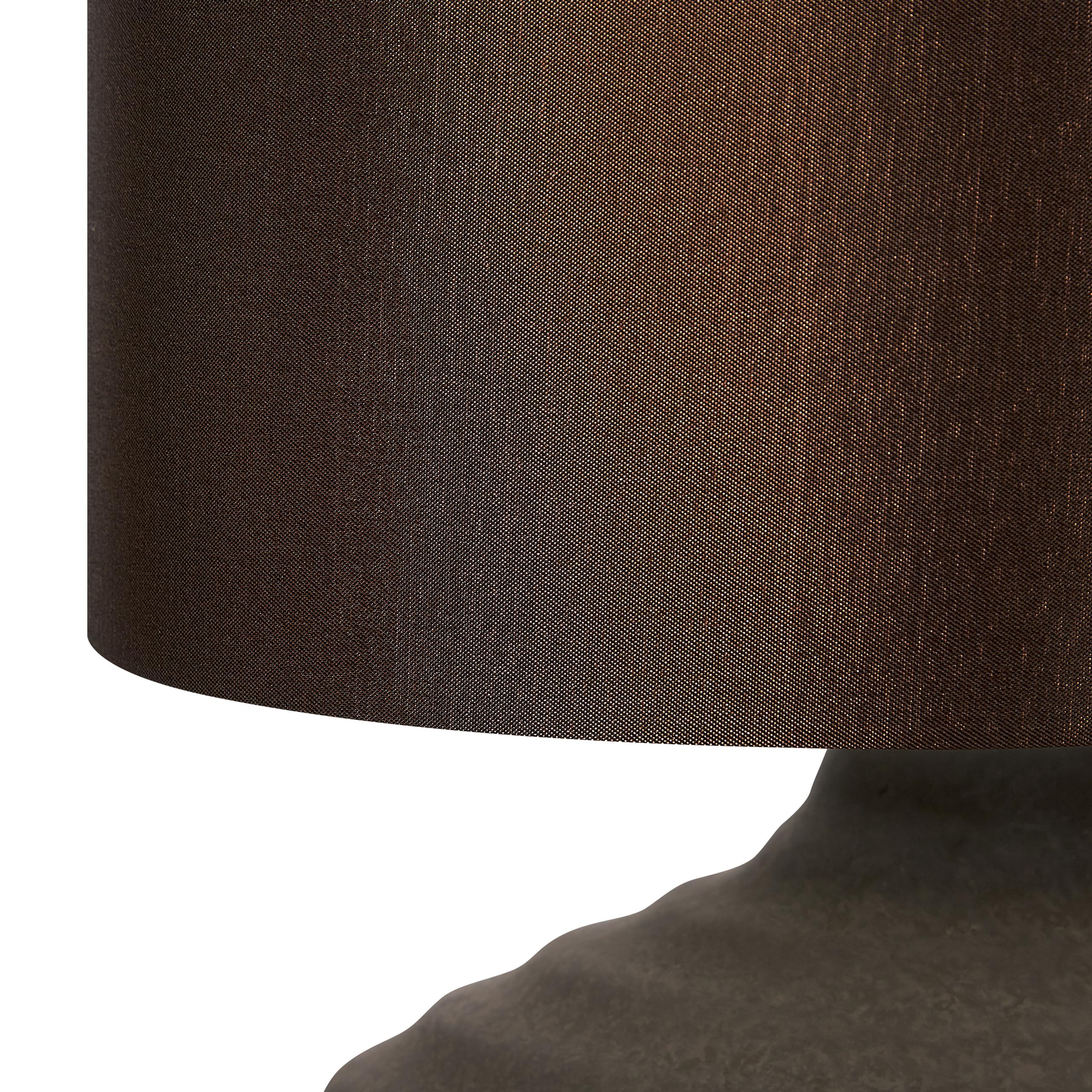 beliani-lima-tischlampe-braun-porzellan-e27-42-cm image 5