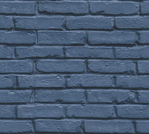 a-s-cr-ation-attractive-vliestapete-358561-blau-backstein image 7