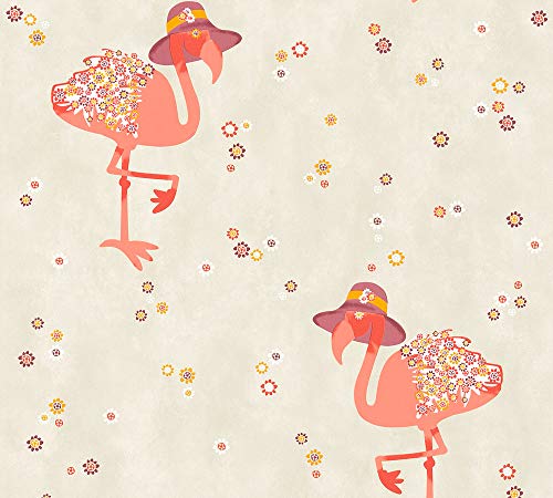 a-s-cr-ation-cozz-vliestapete-362912-flamingos-grau-beige image 6