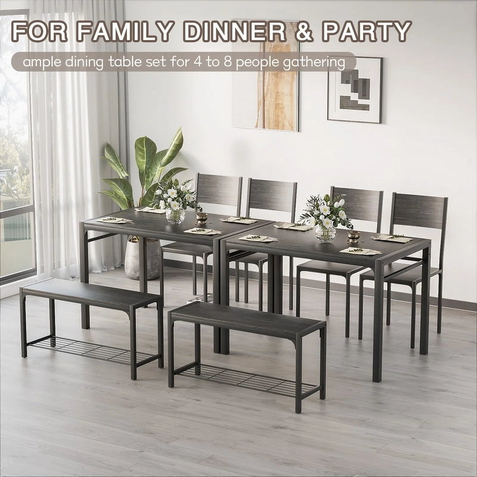 homall-patio-furniture-esstisch-set-4-teilig-grau-holz-f-r-4-personen image 6