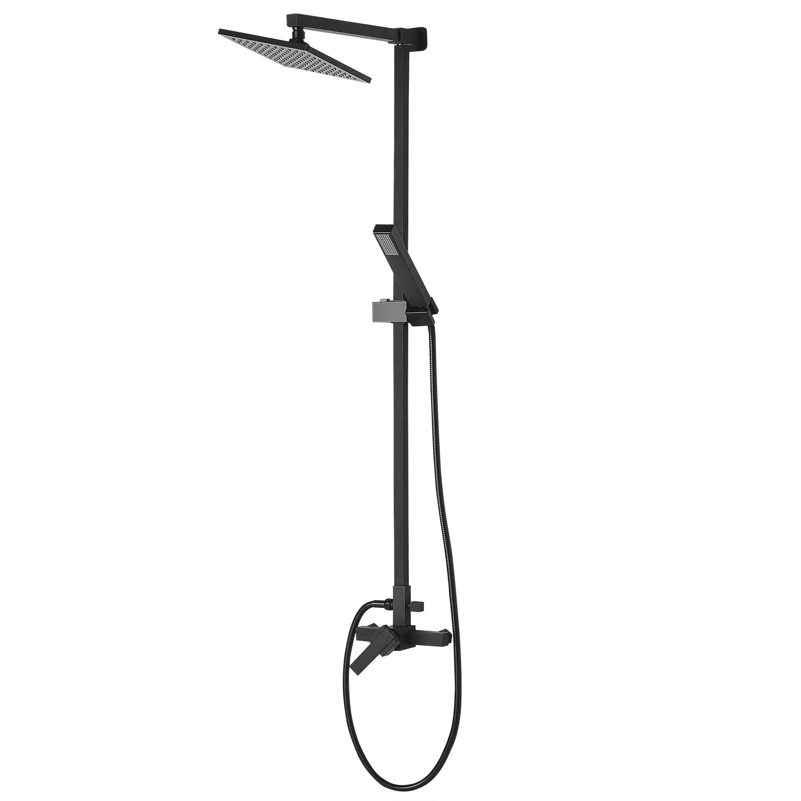 beliani-tagbo-duschsystem-schwarz-115-cm-kopf-handbrause-matt image 4