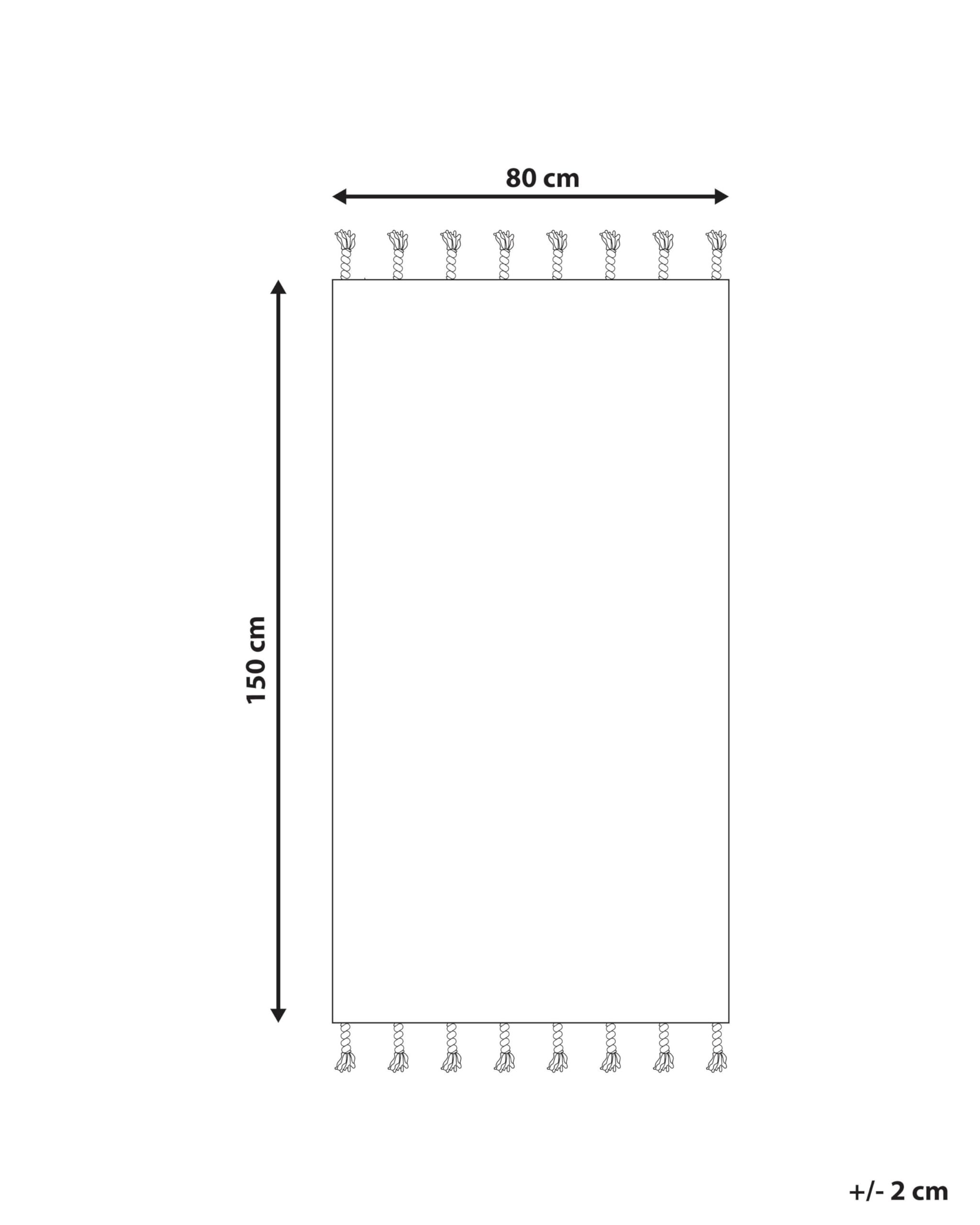 beliani-kebir-teppich-80x150-wei-schwarz-boho-baumwolle image 3