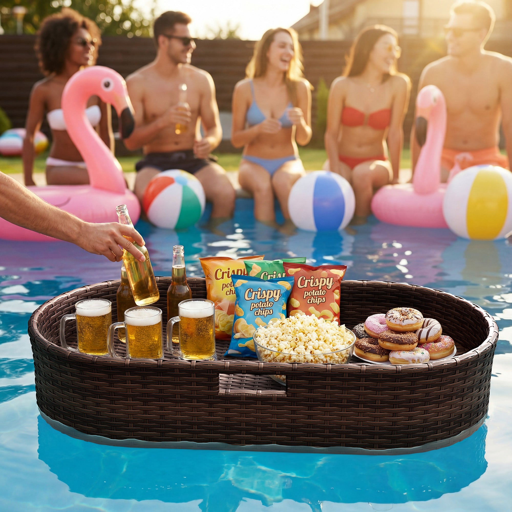 homall-patio-furniture-pool-tablett-rattan-40x30-schwarz image 3
