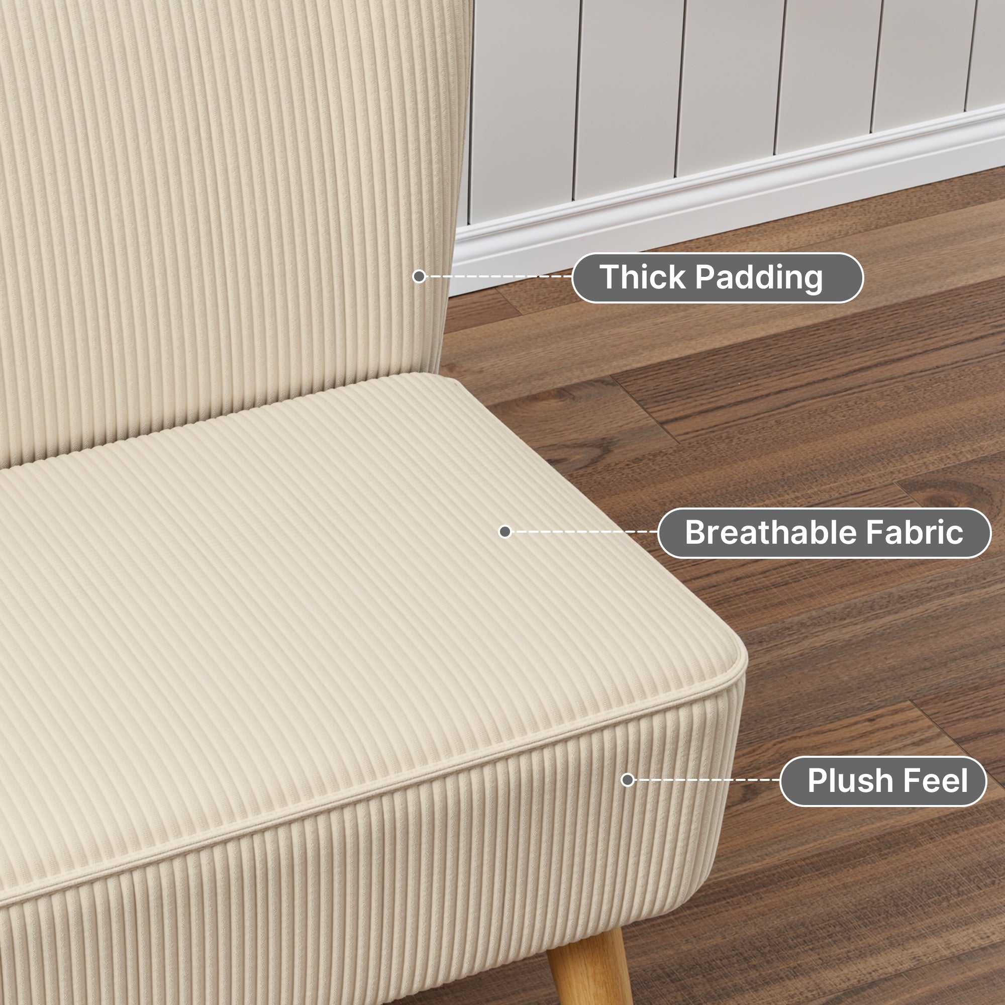 bealife-ar57-2-sitzer-sofa-cord-beige-117cm-mit-holzgestell image 5