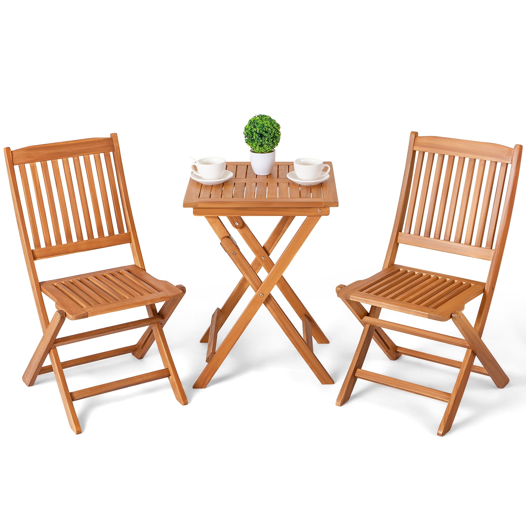 homall-bistro-set-holz-klappbar-3-tlg-natur-f-r-balkon image 1