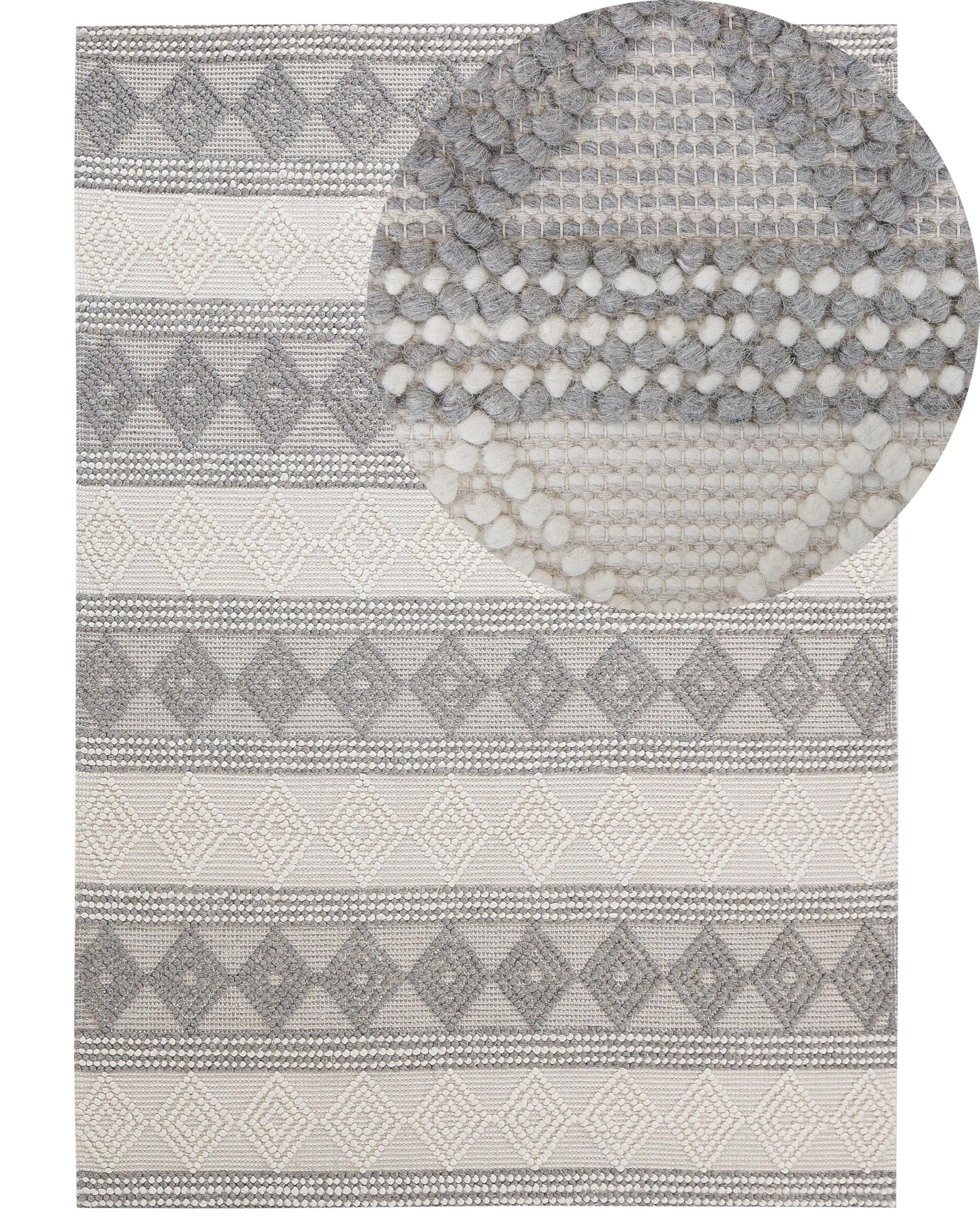 beliani-bozova-teppich-wolle-beige-grau-160x230-cm image 1