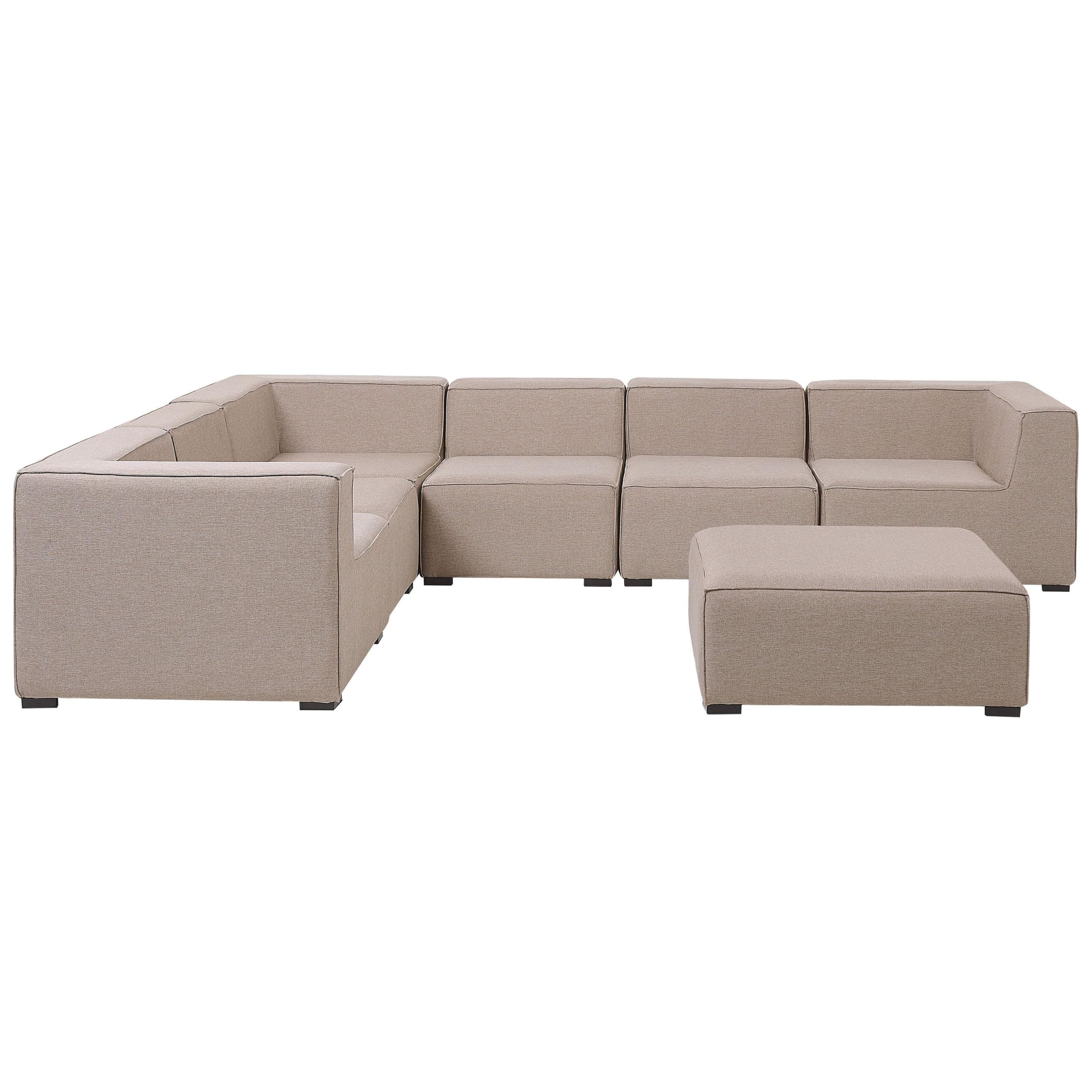 beliani-arezzo-lounge-set-7-teilig-beige-linksseitig-outdoor image 4