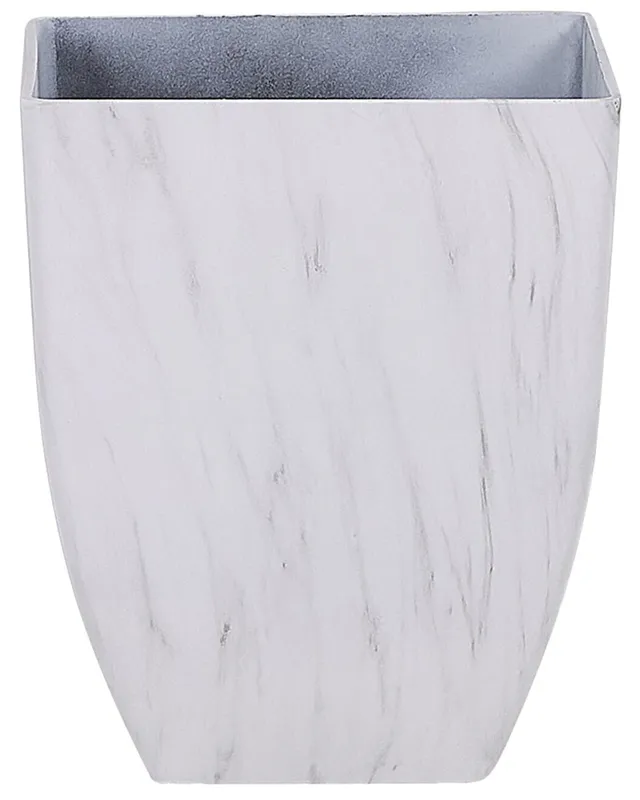 beliani-miro-blumentopf-wei-marmor-l-35x35x42-cm image 1