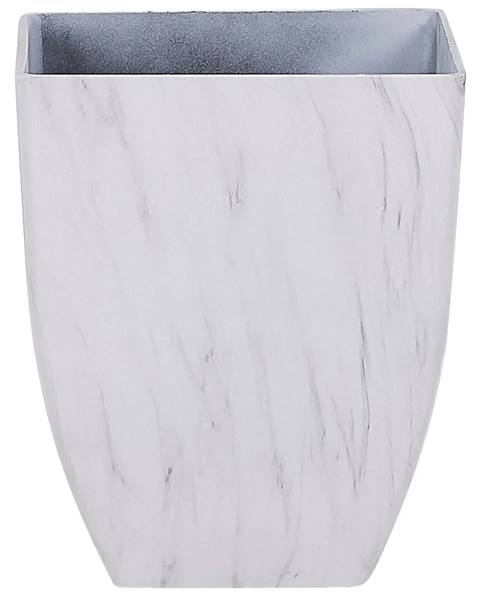 beliani-miro-blumentopf-wei-marmor-l-35x35x42-cm image 1