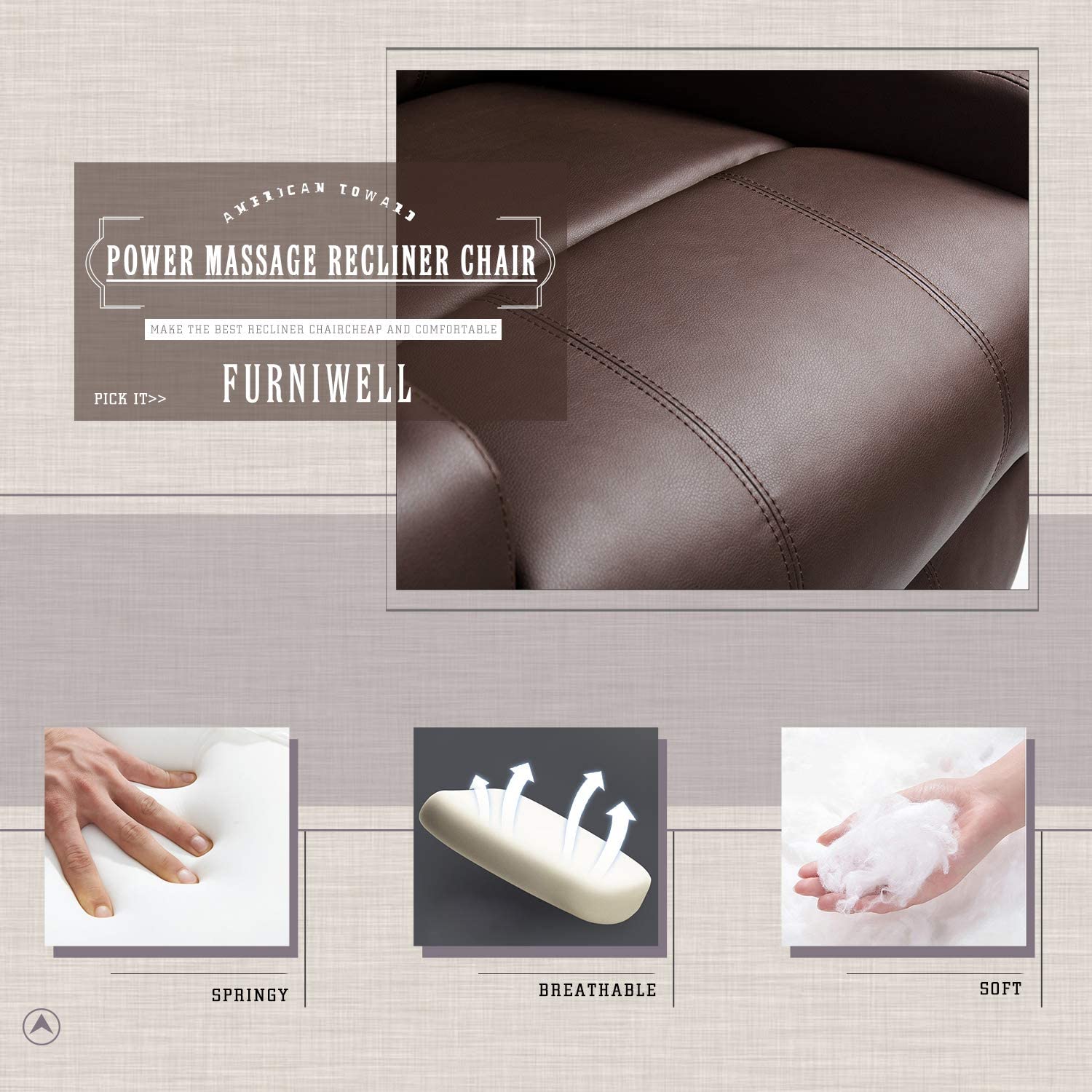 homall-recliner-chair-massagesessel-braun-heizung image 4