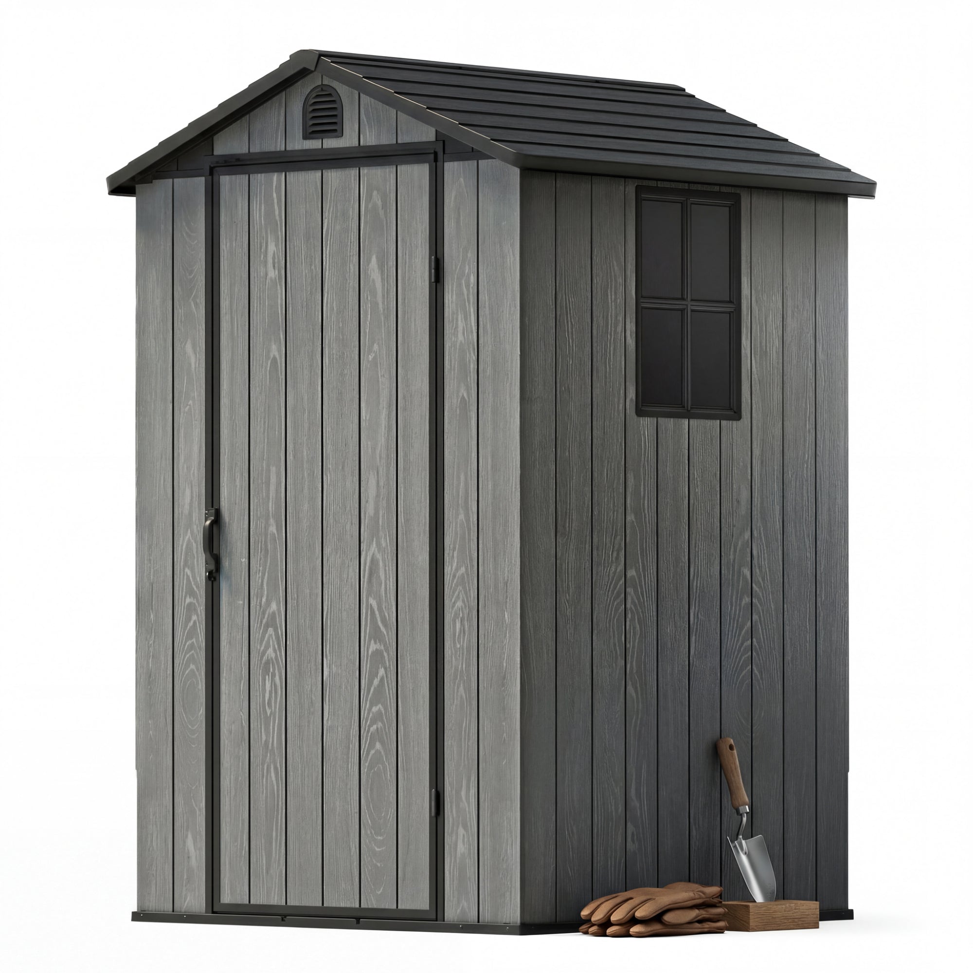homall-4x4ft-ger-tehaus-kunststoff-grau-abschlie-bar image 2