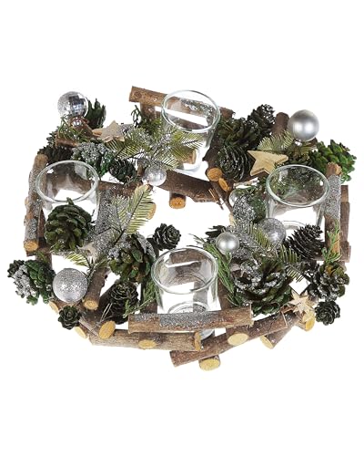 beliani-jatuni-adventskranz-holz-gr-n-30-cm-4-gl-ser image 6