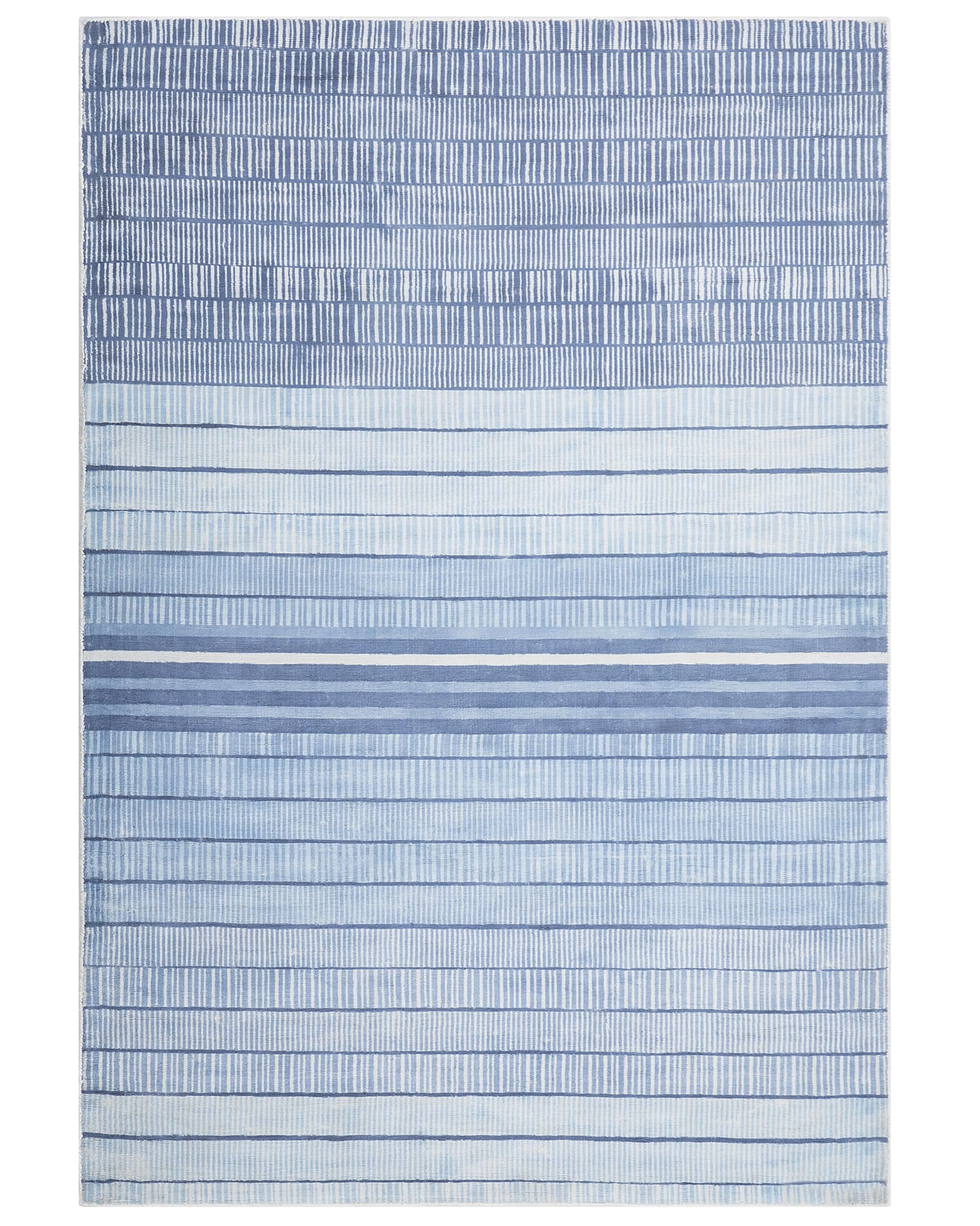 beliani-yardere-teppich-160x230-cm-hellblau-viskose-gestreift image 1