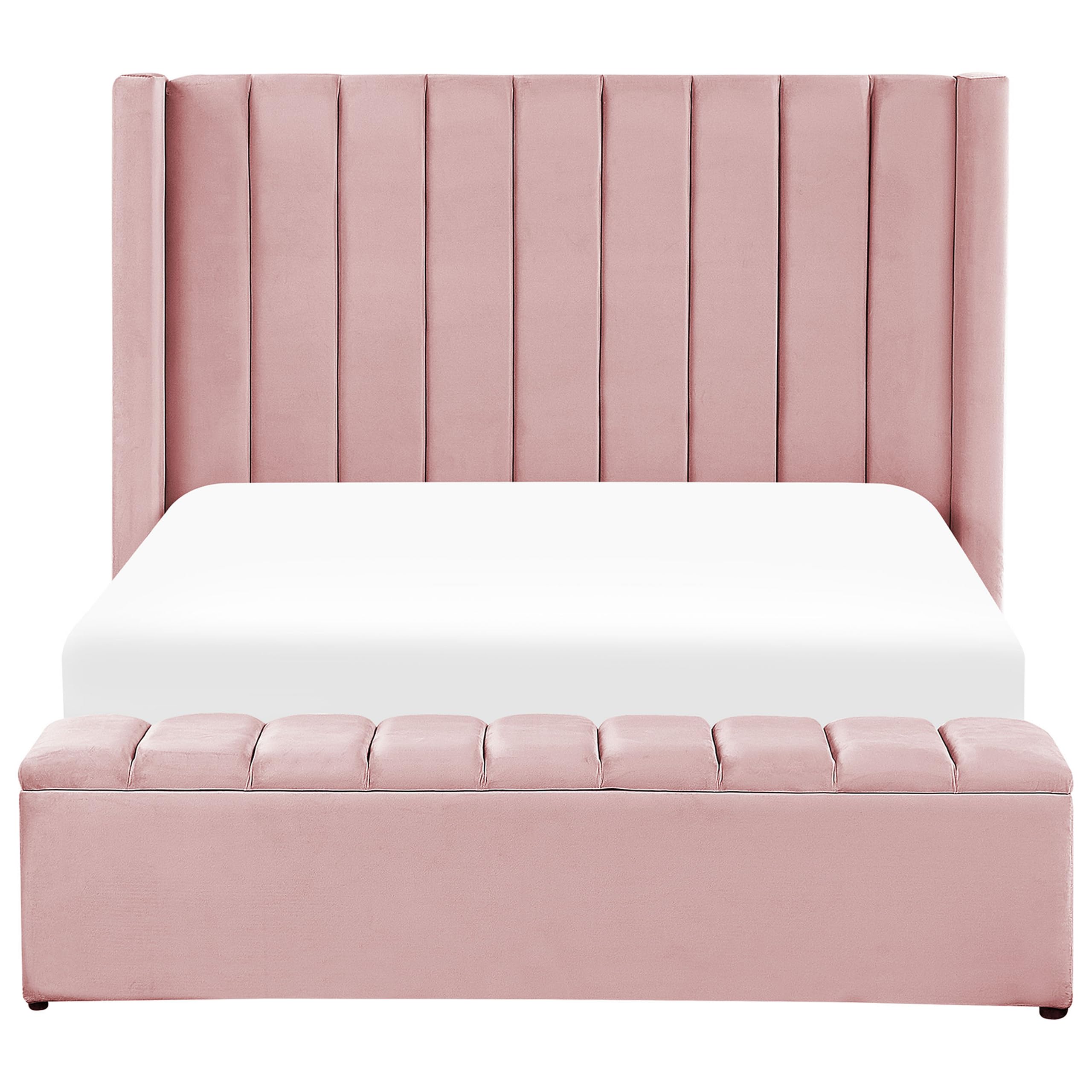 beliani-noyers-samtbett-140-x-200-rosa-mit-stauraum image 4