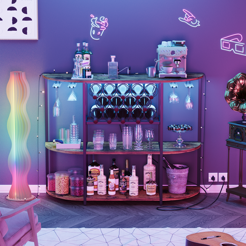 homall-shelf-bar-cabinet-weinregal-braun-mit-rgb-led image 8