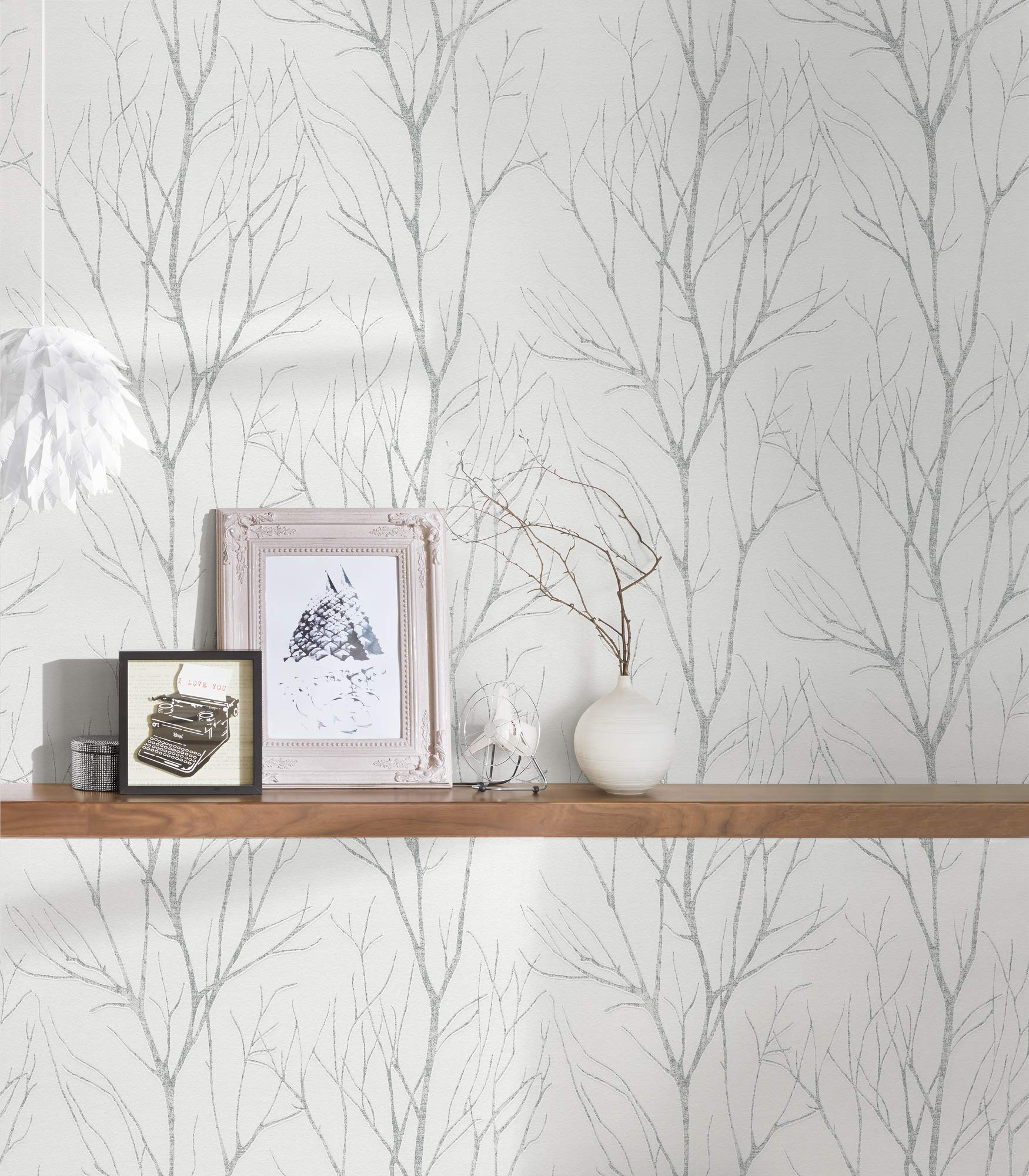 a-s-cr-ation-blooming-372602-vliestapete-baum-wei-silber image 3