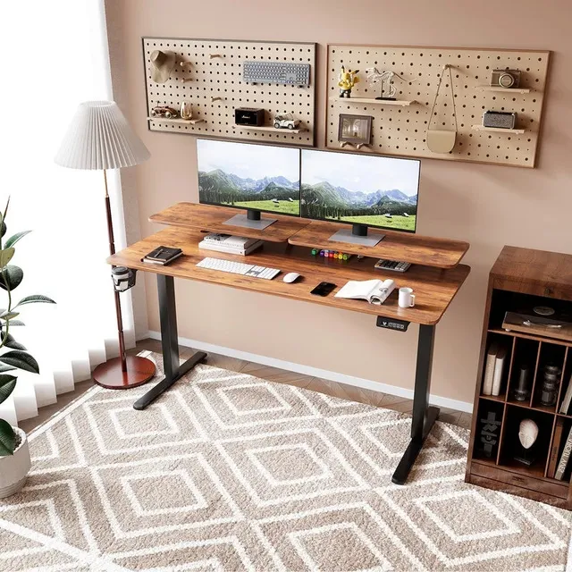 homall-standing-desk-schreibtisch-schwarz-160-cm-elektrisch-2 image 1