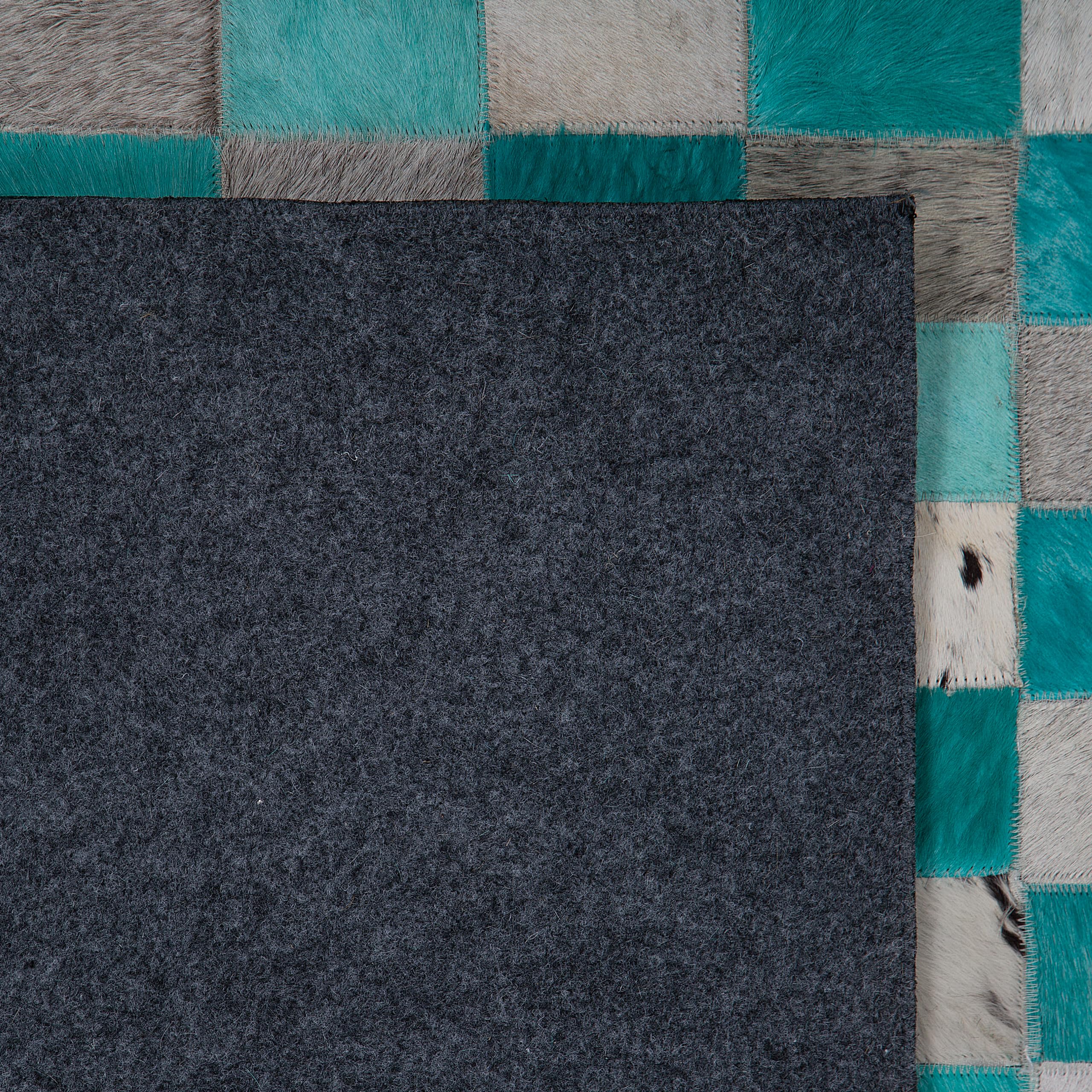 beliani-nikfer-teppich-160x230-t-rkis-grau-leder-patchwork image 4