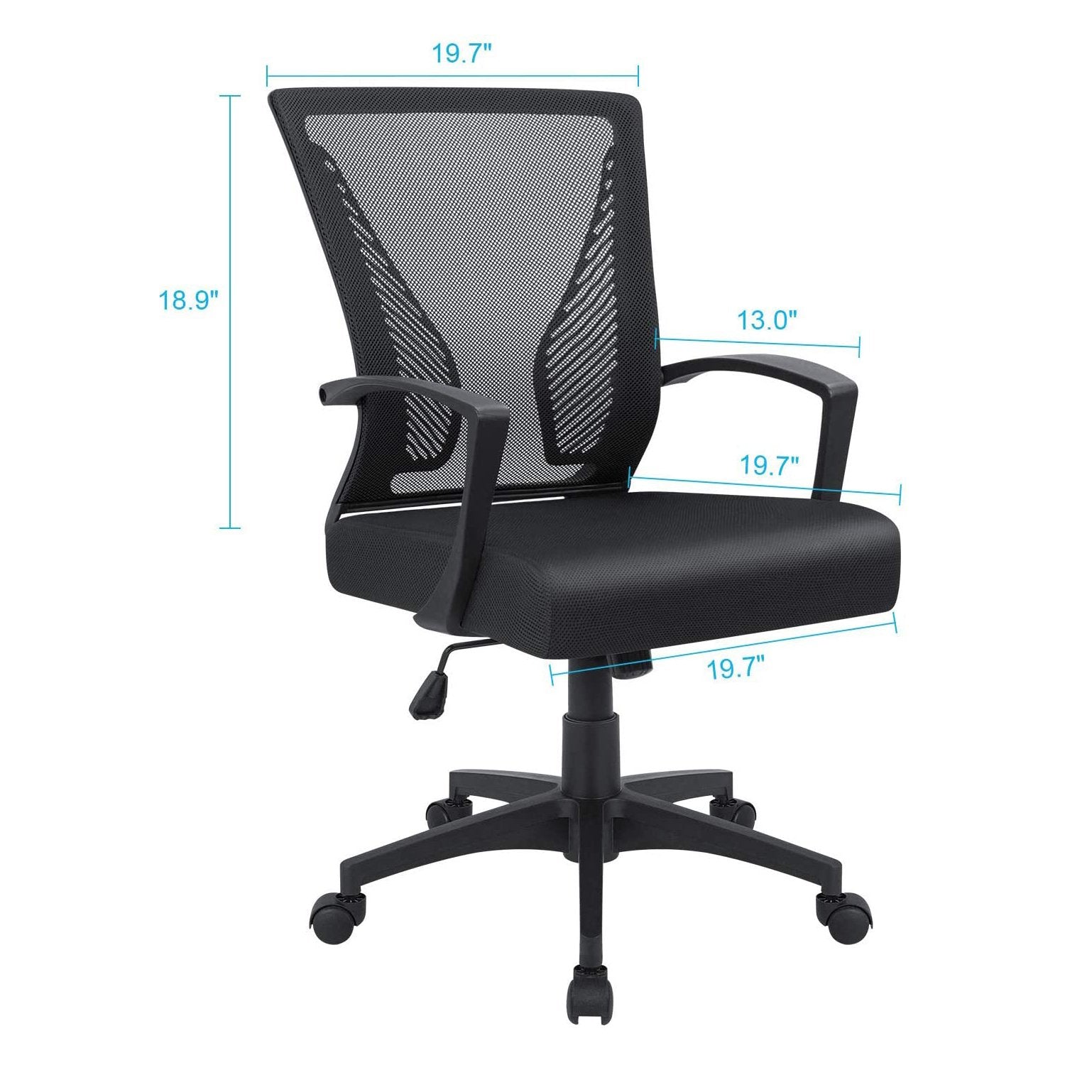 homall-office-mesh-chair-b-rostuhl-halbhoch-schwarz-2er-set-netz image 4