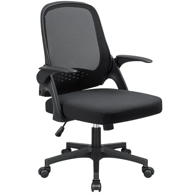 homall-office-mesh-chair-b-rostuhl-schwarz-mit-lordosenst-tze image 1