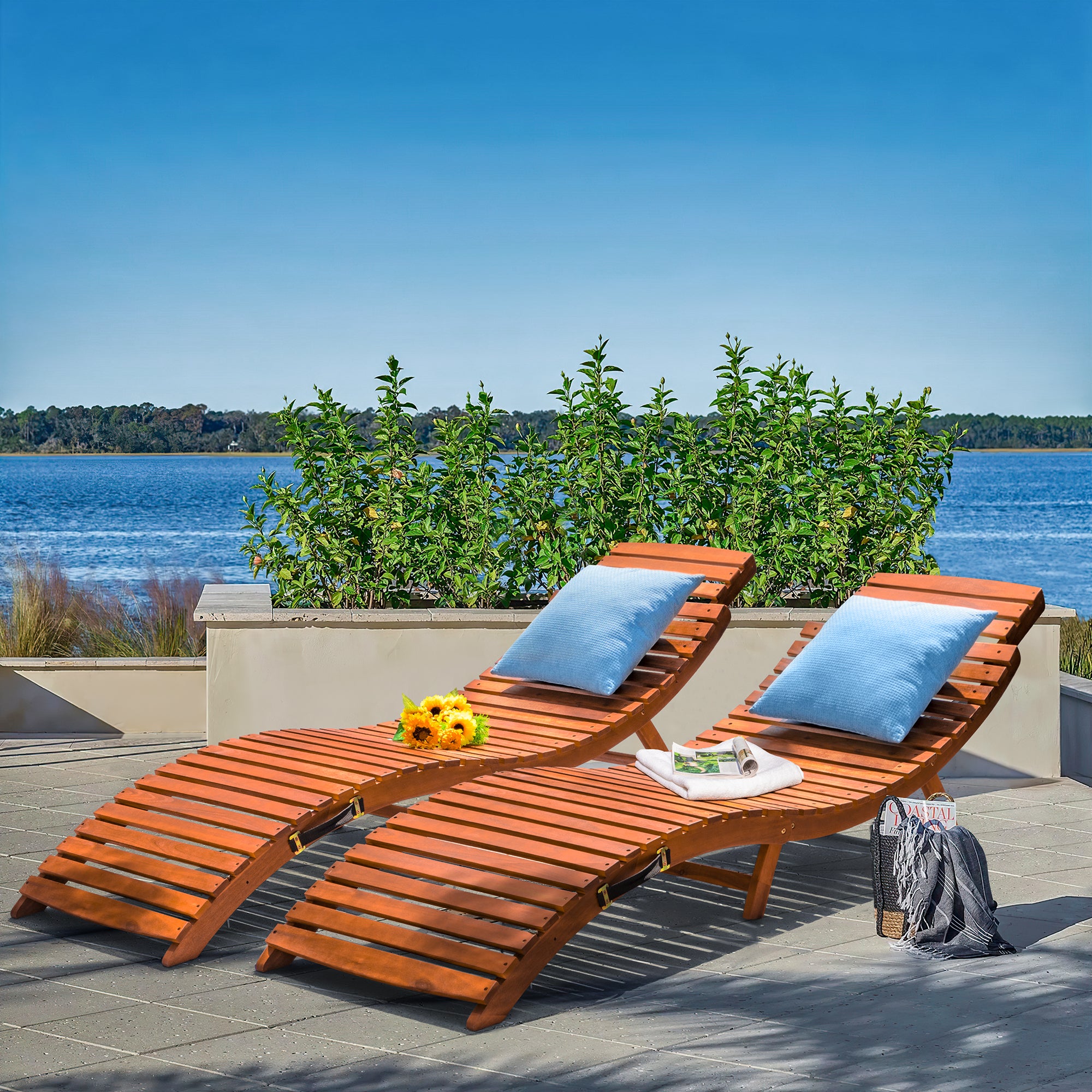 homall-patio-furniture-sonnenliege-akazie-holz-klappbar image 7