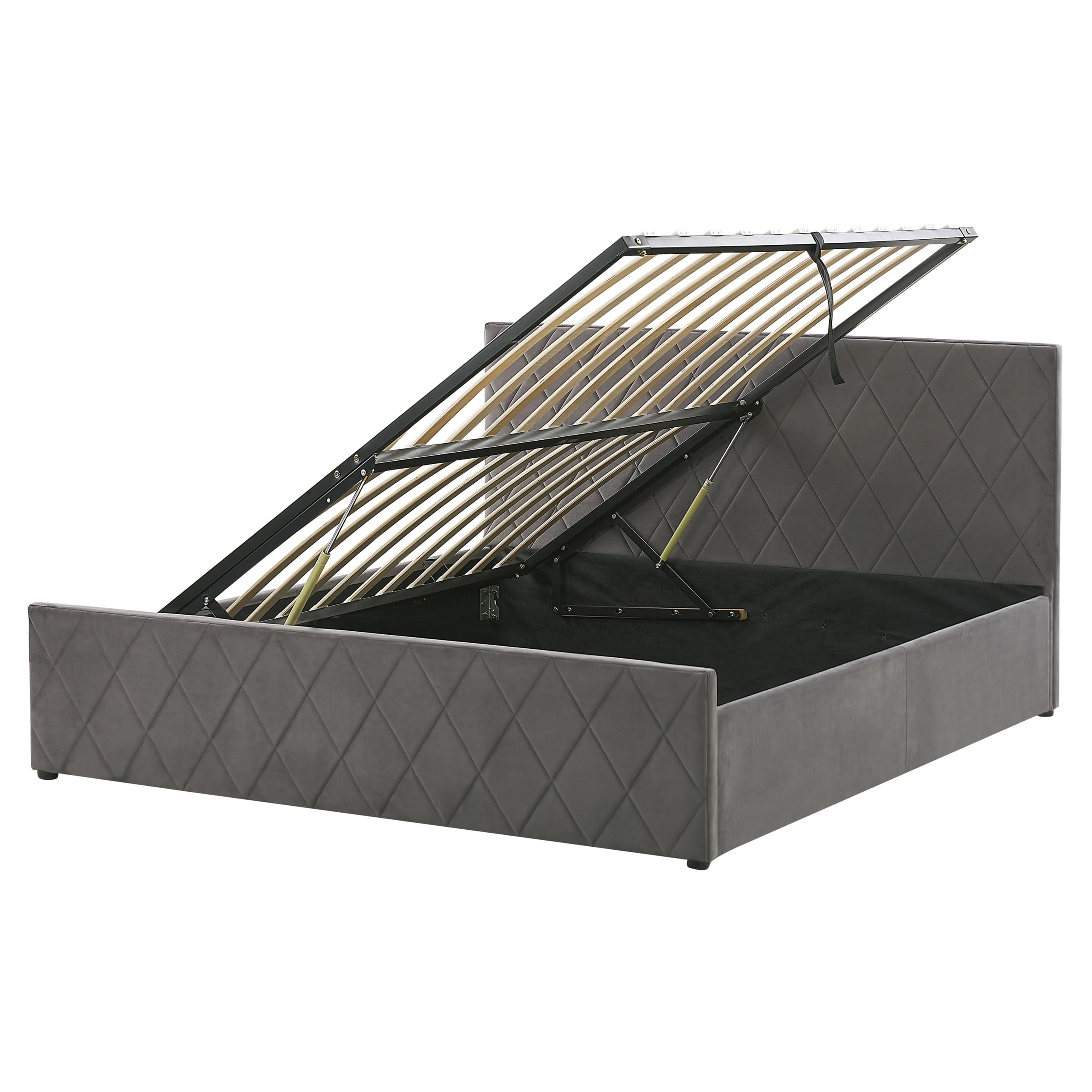 beliani-rochefort-doppelbett-160x200-grau-samt-mit-bettkasten image 8