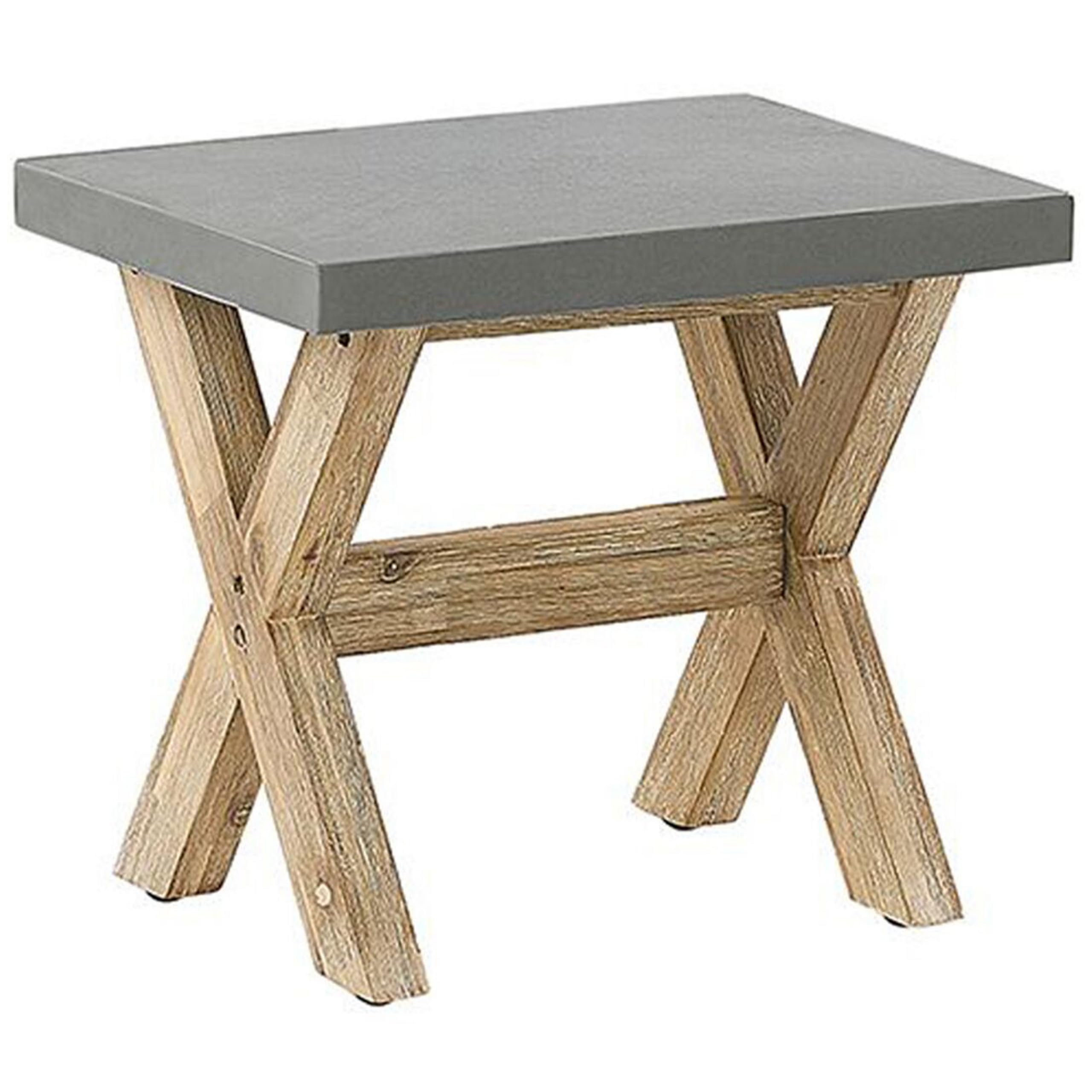 beliani-olbia-gartenset-tisch-200x100-8-hocker-beton-akazie image 6