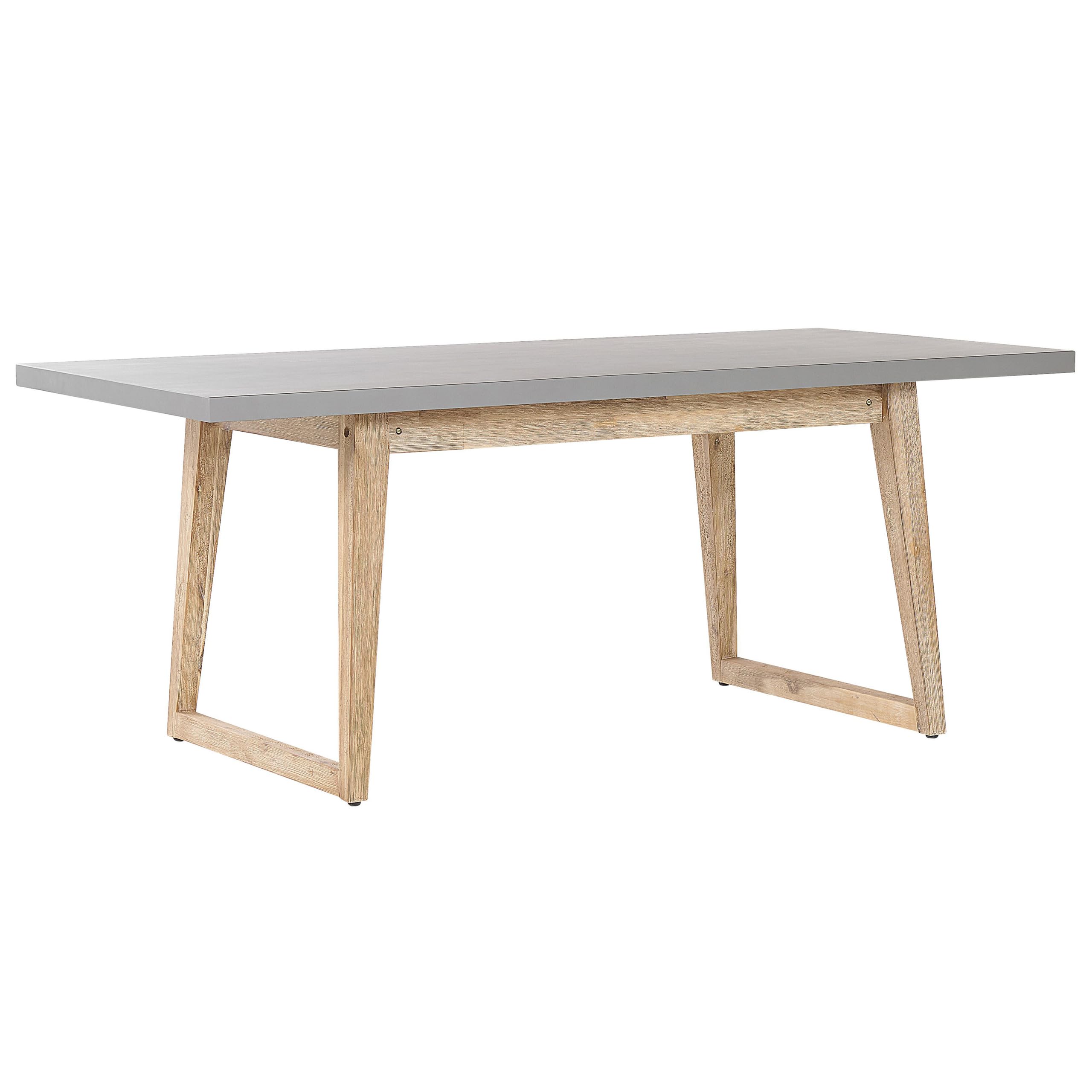 beliani-gartenset-180-cm-tisch-2-b-nke-betonoptik-grau image 4