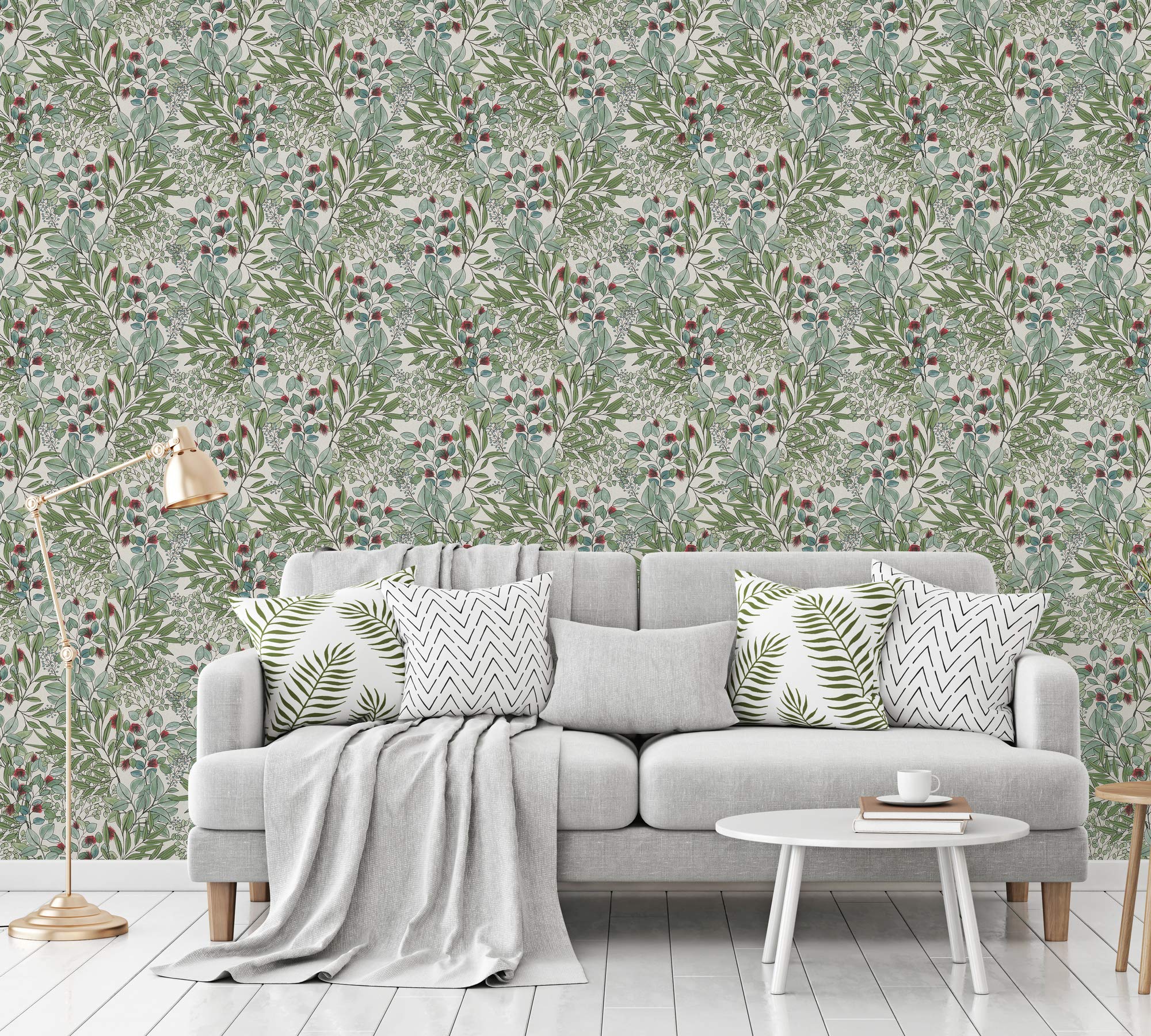 a-s-cr-ation-geo-nordic-vliestapete-wei-gr-n-lila-blumen image 3