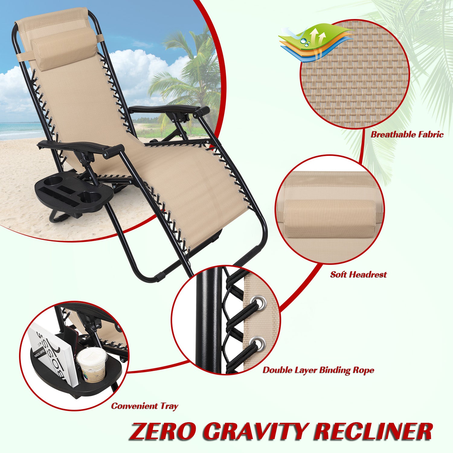 homall-patio-liegestuhl-3er-set-beige-zero-gravity-mit-tisch image 4