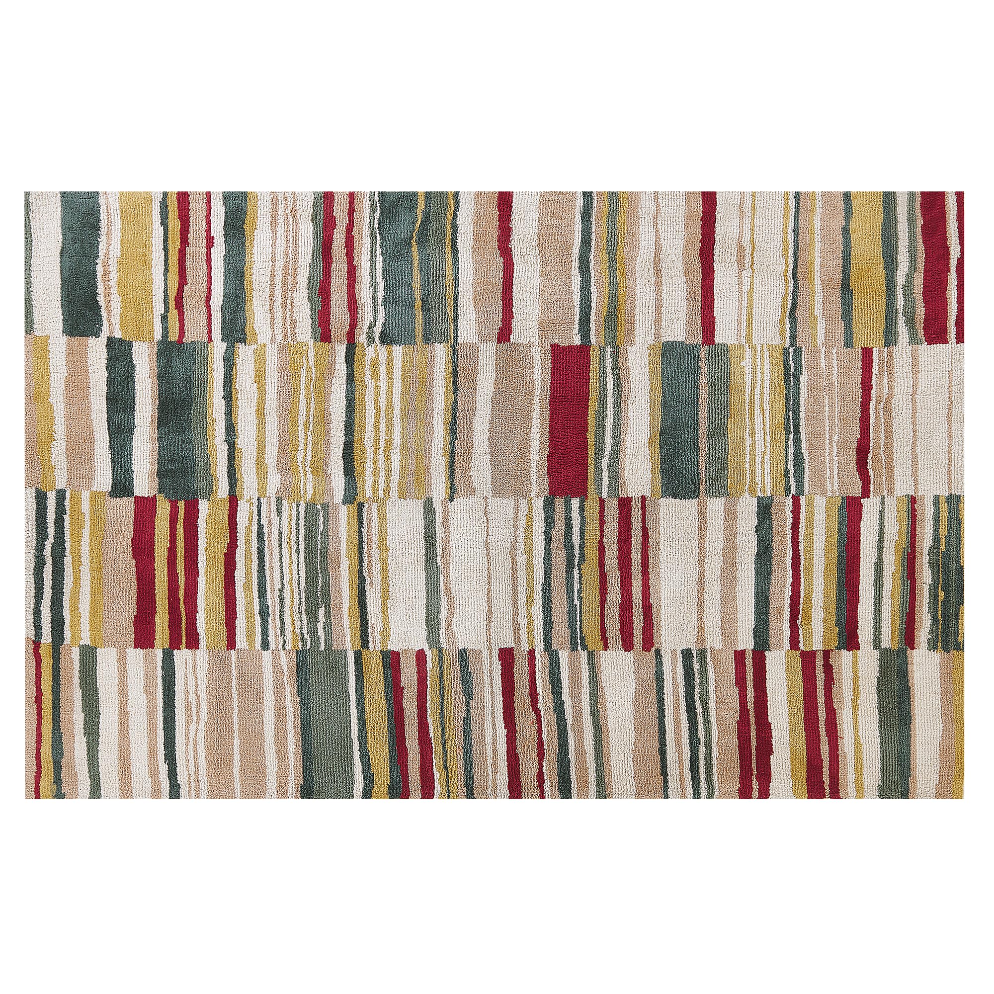 beliani-fatsa-retro-teppich-140x200-streifen-polyester image 4