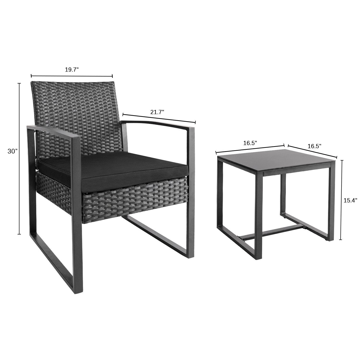 homall-patio-furniture-bistro-set-rattan-3-teilig-schwarz image 7