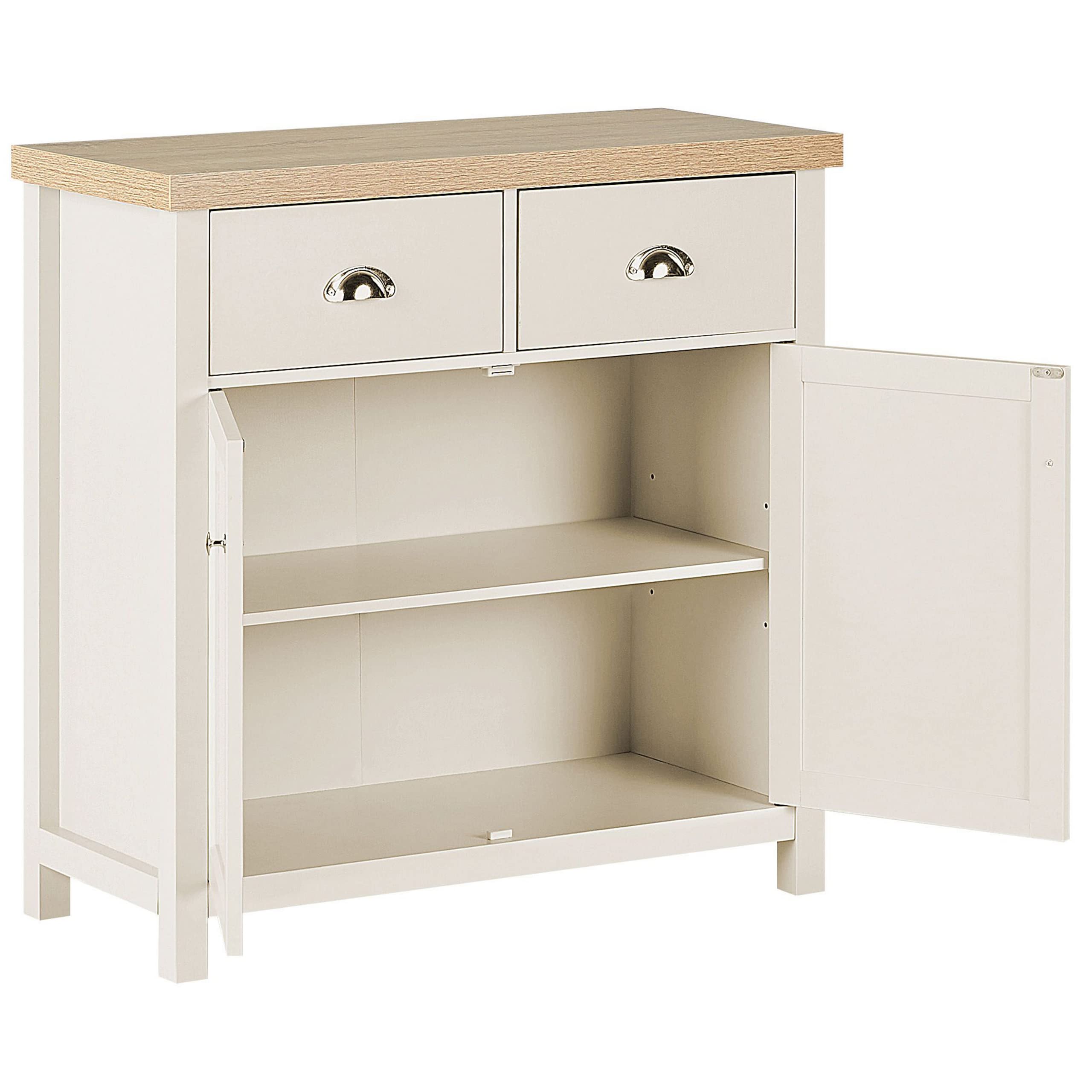 beliani-clio-kommode-beige-heller-holzton-mdf-schubladen-f-cher image 6