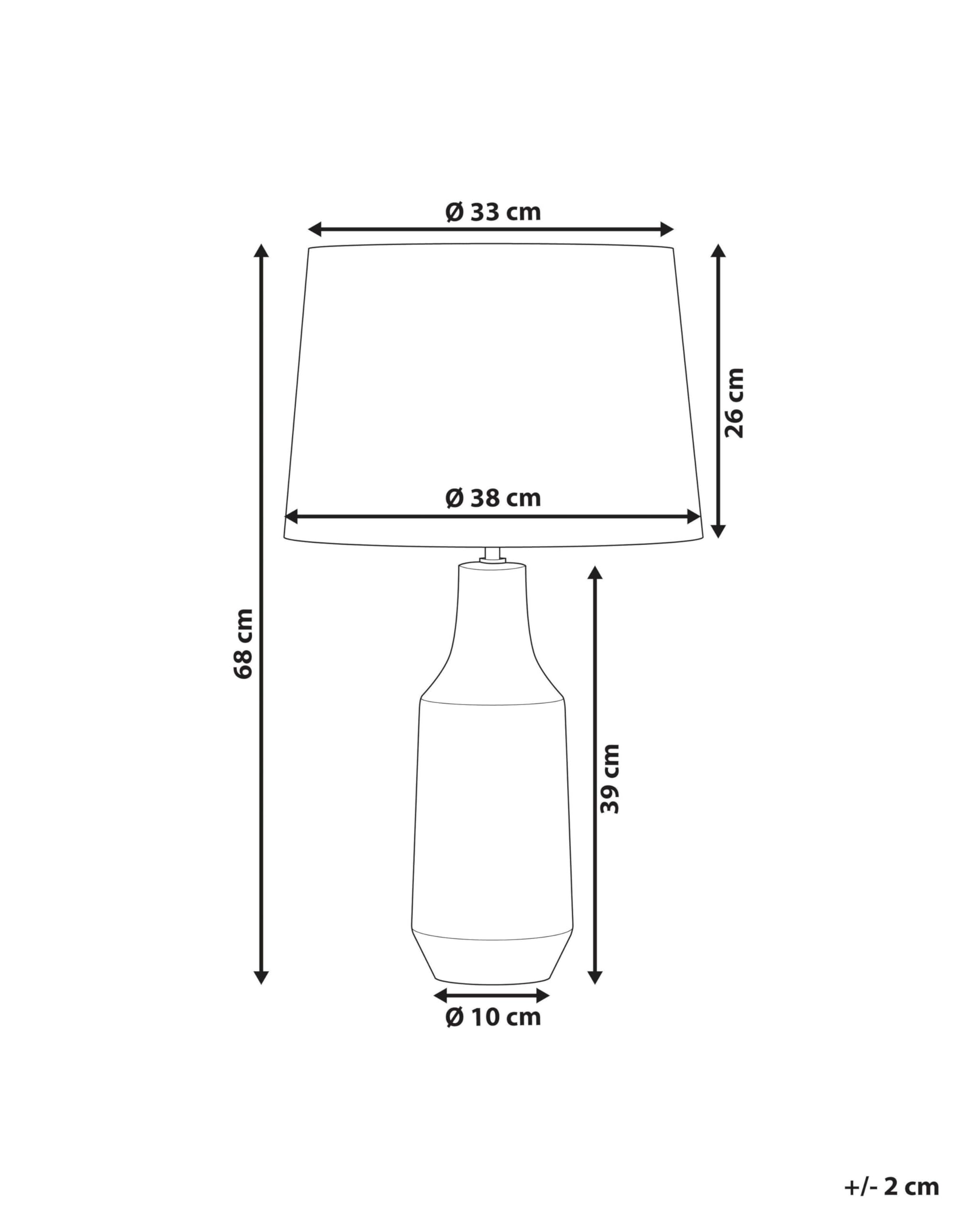 beliani-shabelle-tischlampe-keramik-ethnomotiv-68-cm-schwarz image 3