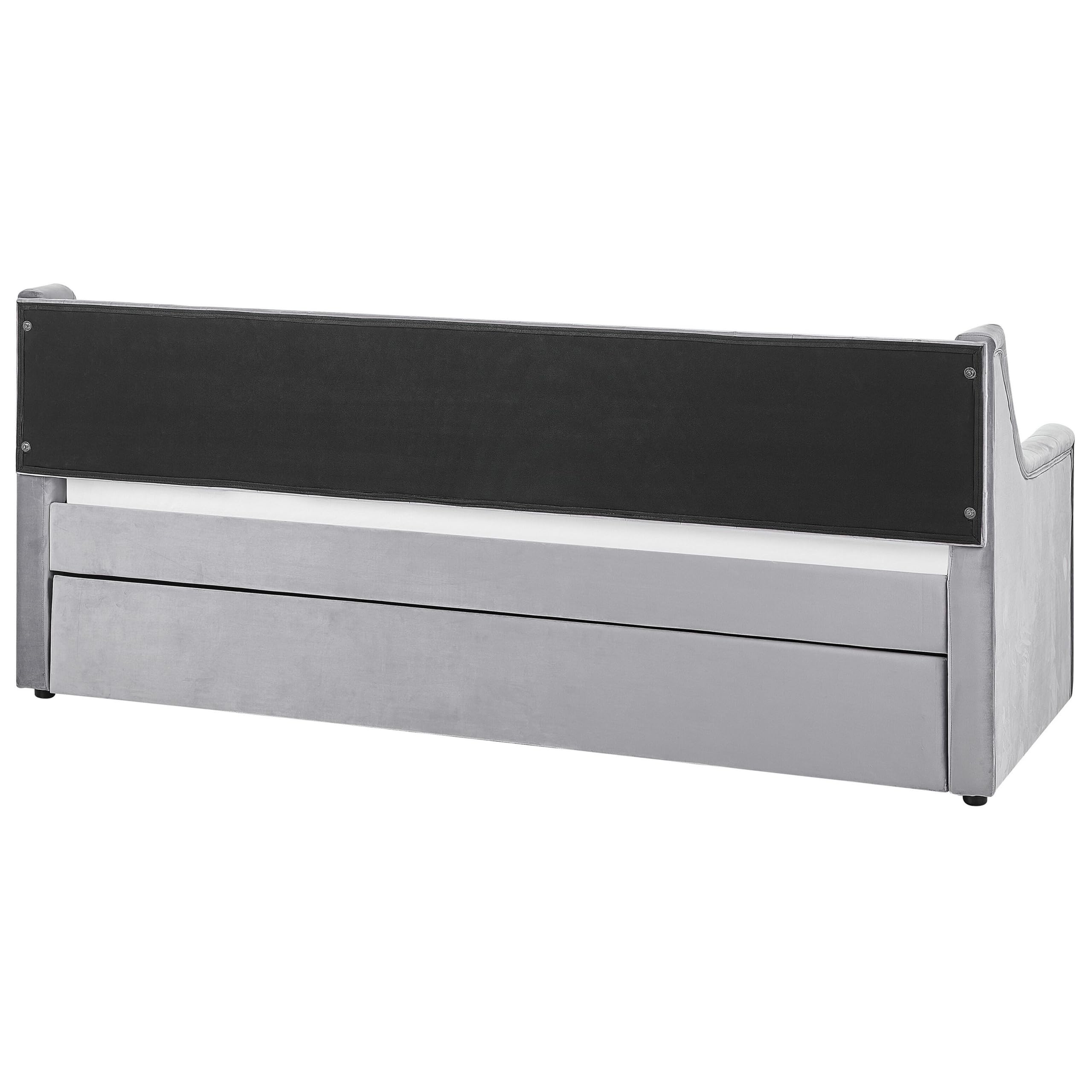 beliani-montargis-tagesbett-90x200-samt-grau-ausziehbar image 7
