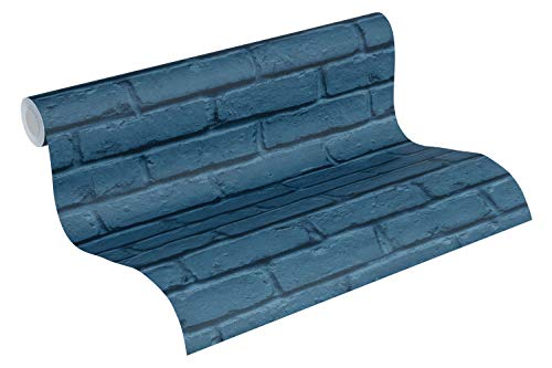 a-s-cr-ation-attractive-vliestapete-358561-blau-backstein image 6