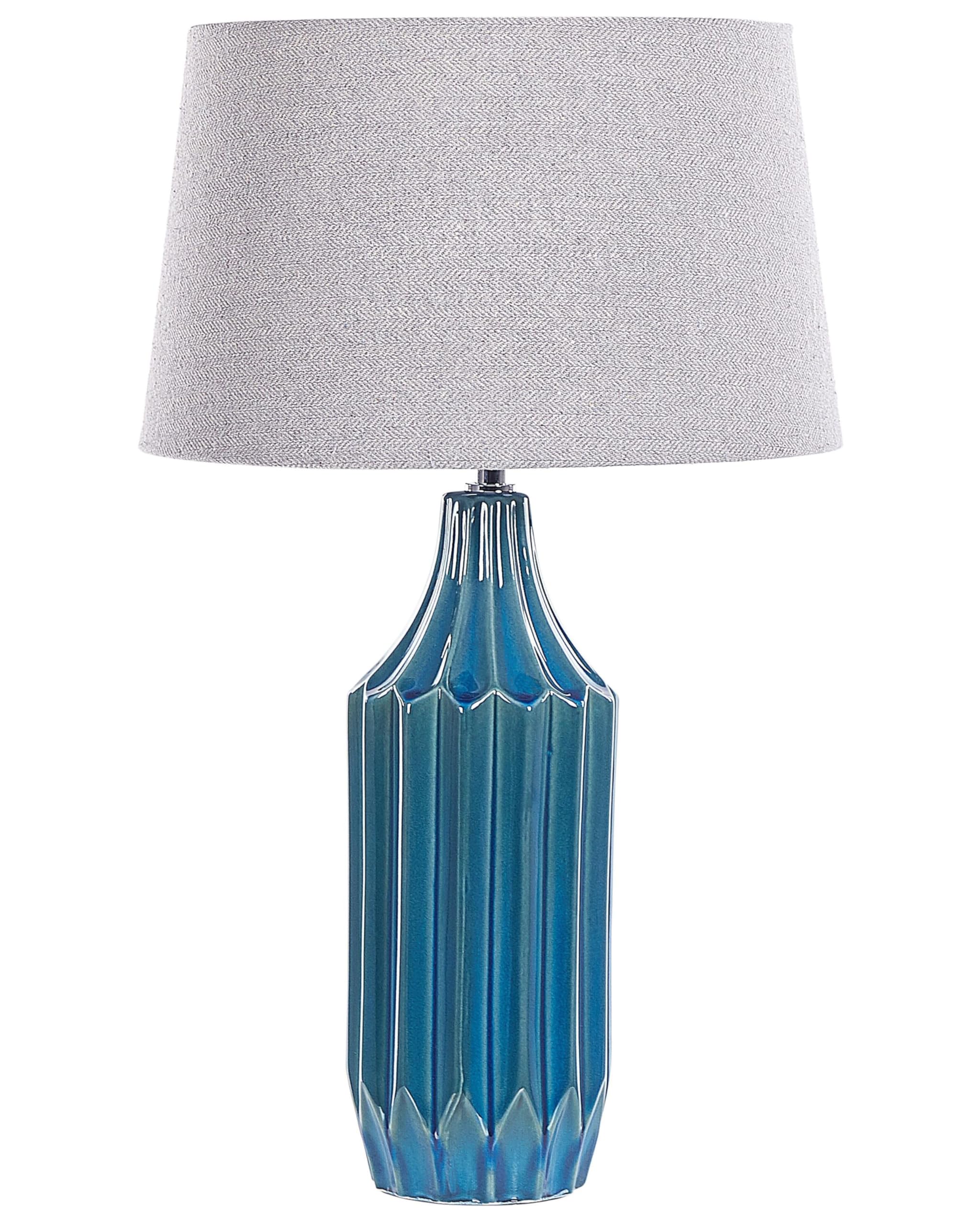 beliani-abava-tischlampe-keramik-blau-56-cm-grau image 1