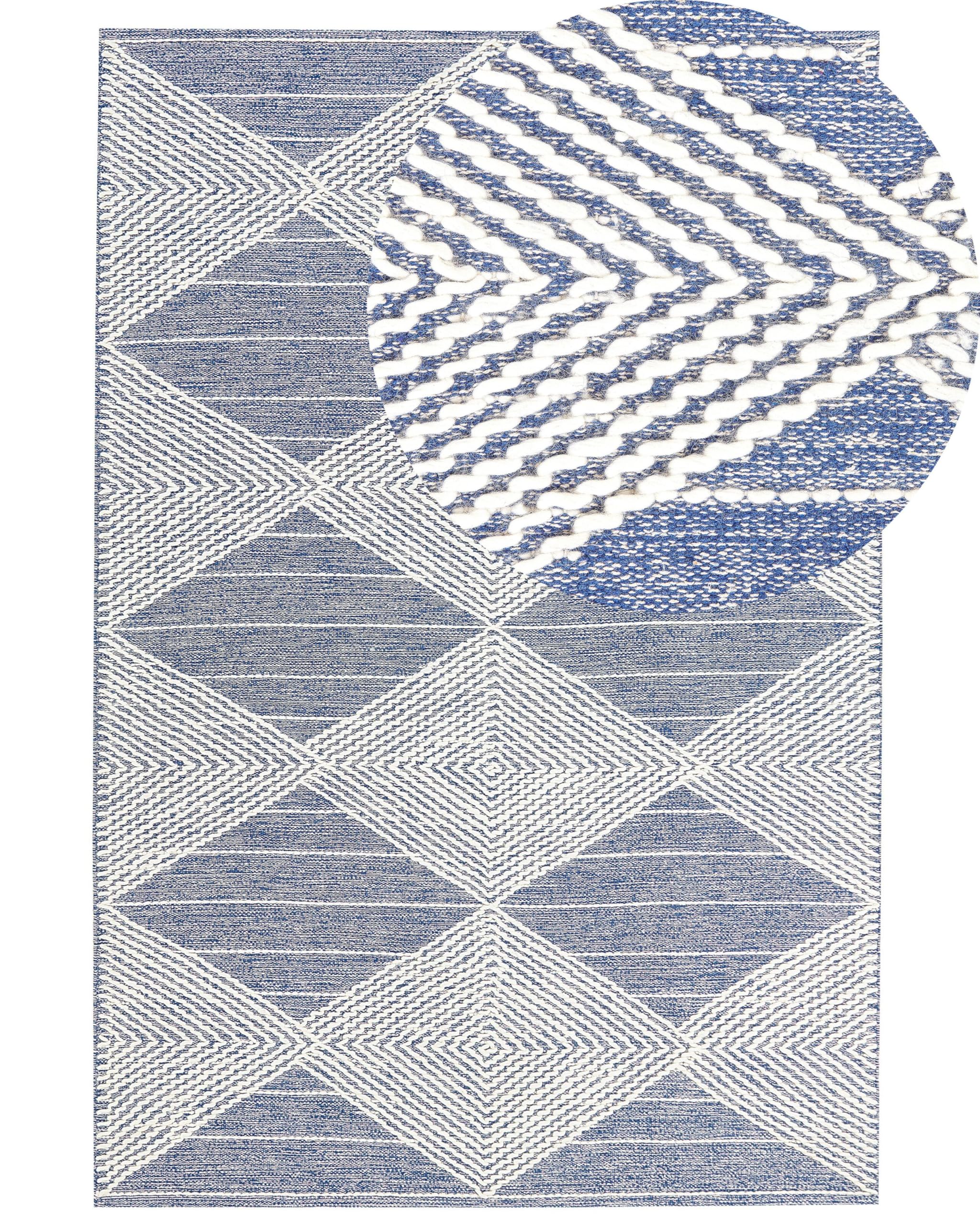 beliani-datca-teppich-wolle-beige-blau-200x200-cm image 7